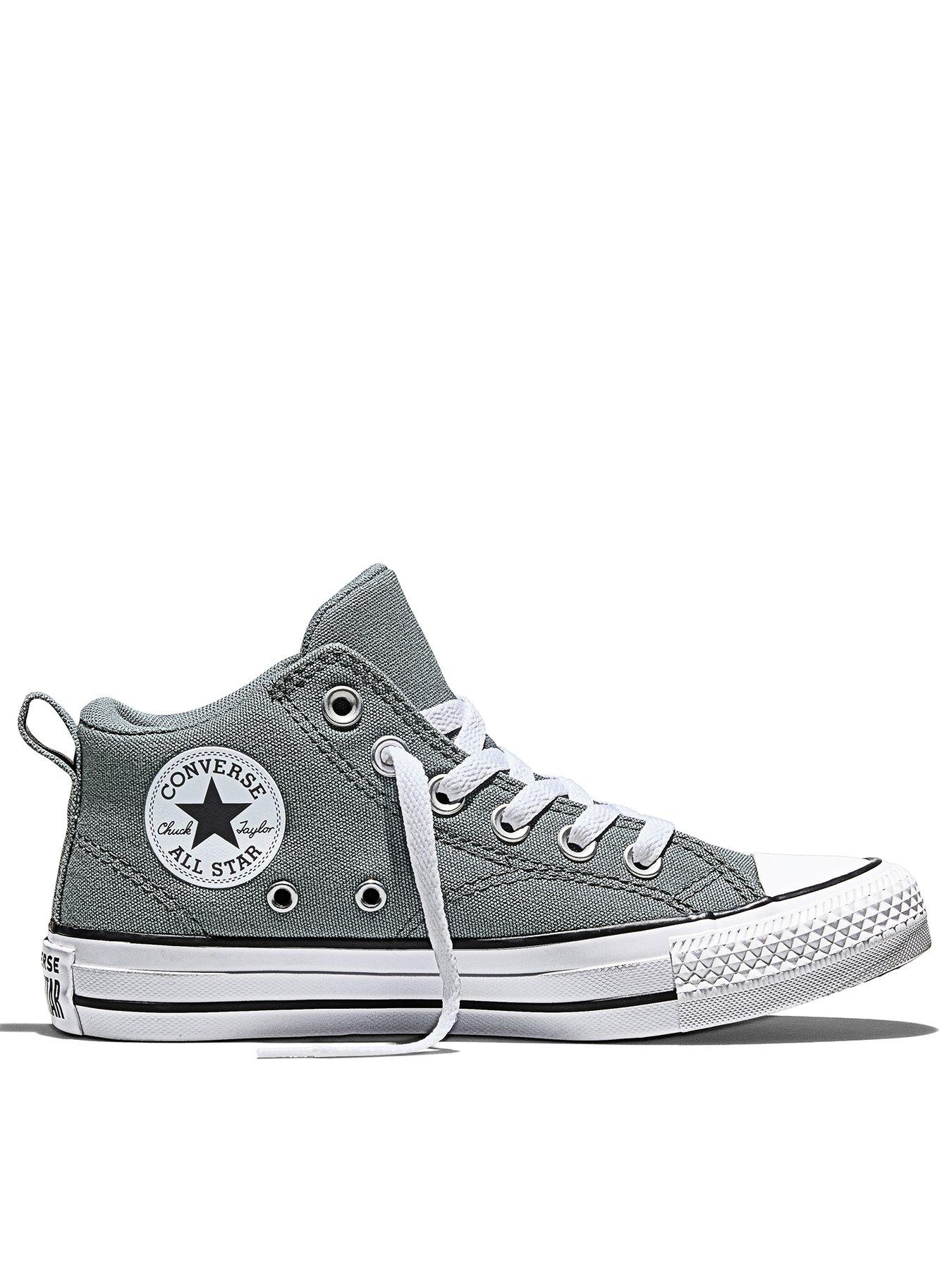 Converse Junior Chuck Taylor All Star Malden Street Trainers - Light Grey