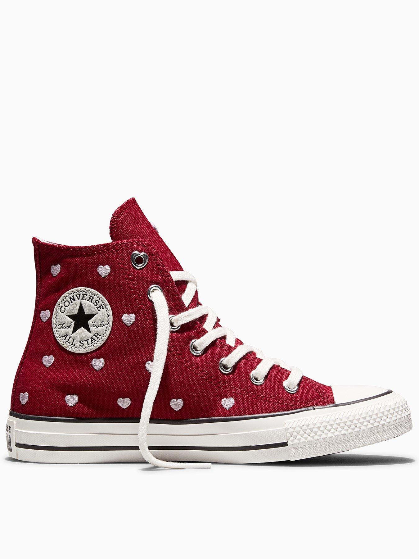 Image 1 of 7 of Converse Junior Chuck Taylor All Star Trainers - Dark Red