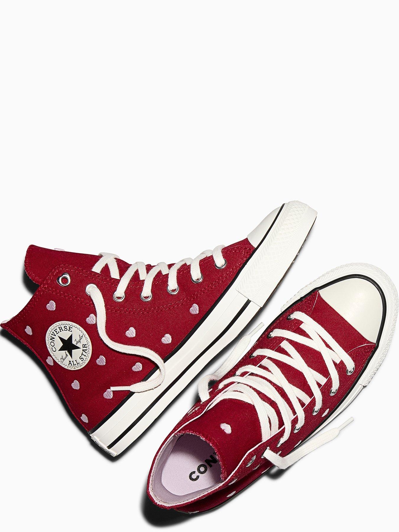 Image 4 of 7 of Converse Junior Chuck Taylor All Star Trainers - Dark Red