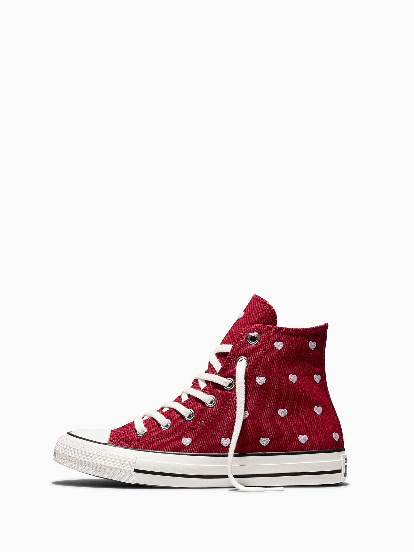 Image 6 of 7 of Converse Junior Chuck Taylor All Star Trainers - Dark Red