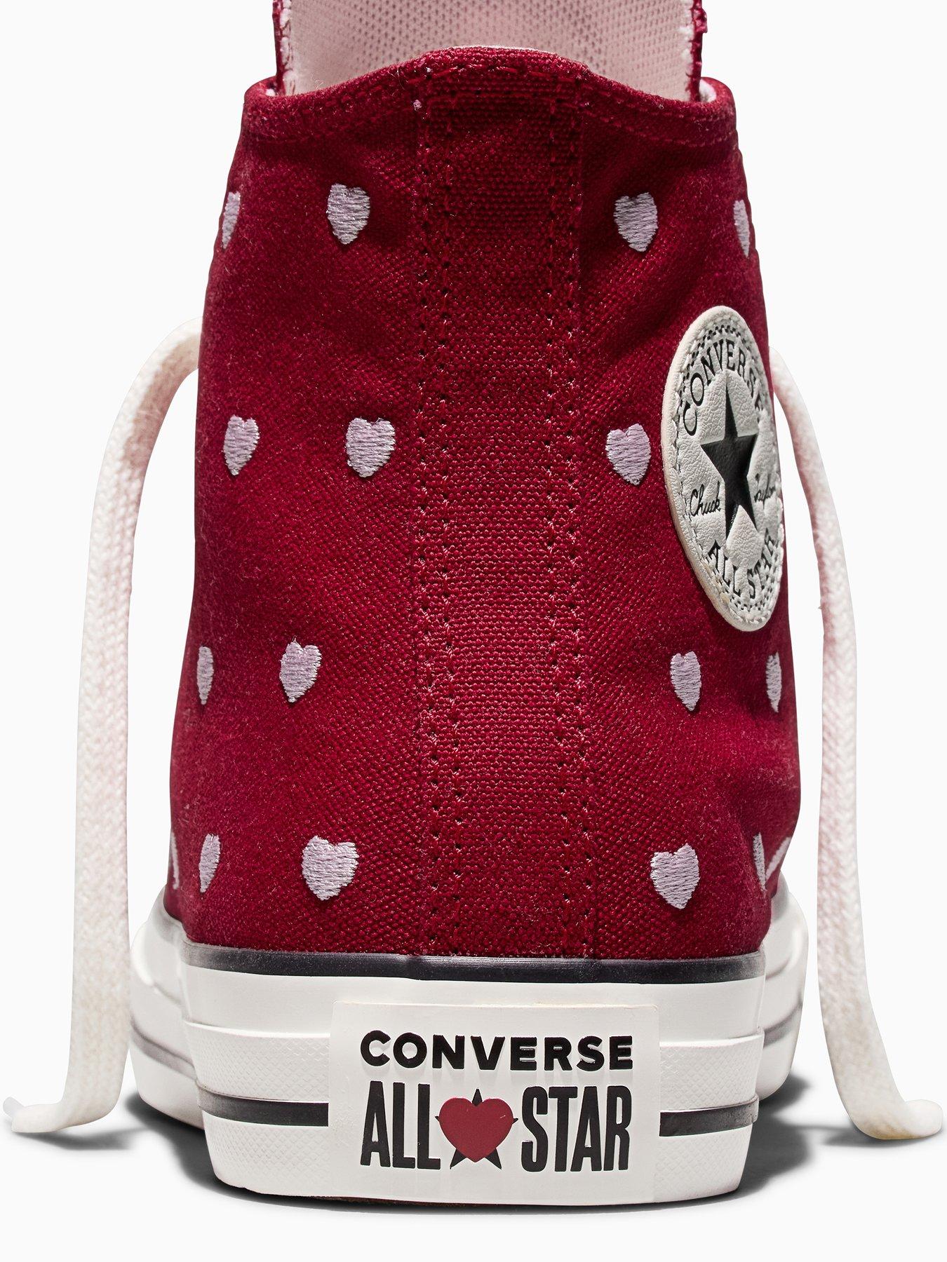 Image 7 of 7 of Converse Junior Chuck Taylor All Star Trainers - Dark Red