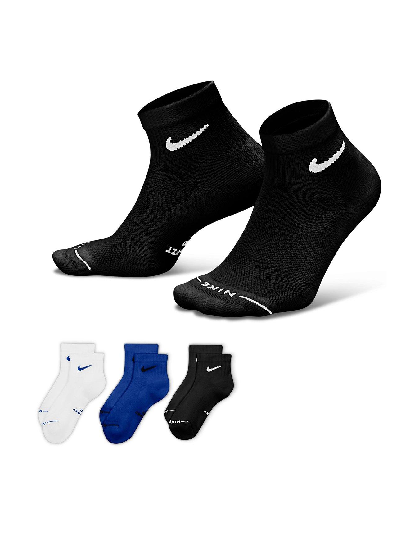 Image 1 of 4 of Nike Unisex Everyday Elevated Ankle Socks (3 Pack) - Assorted