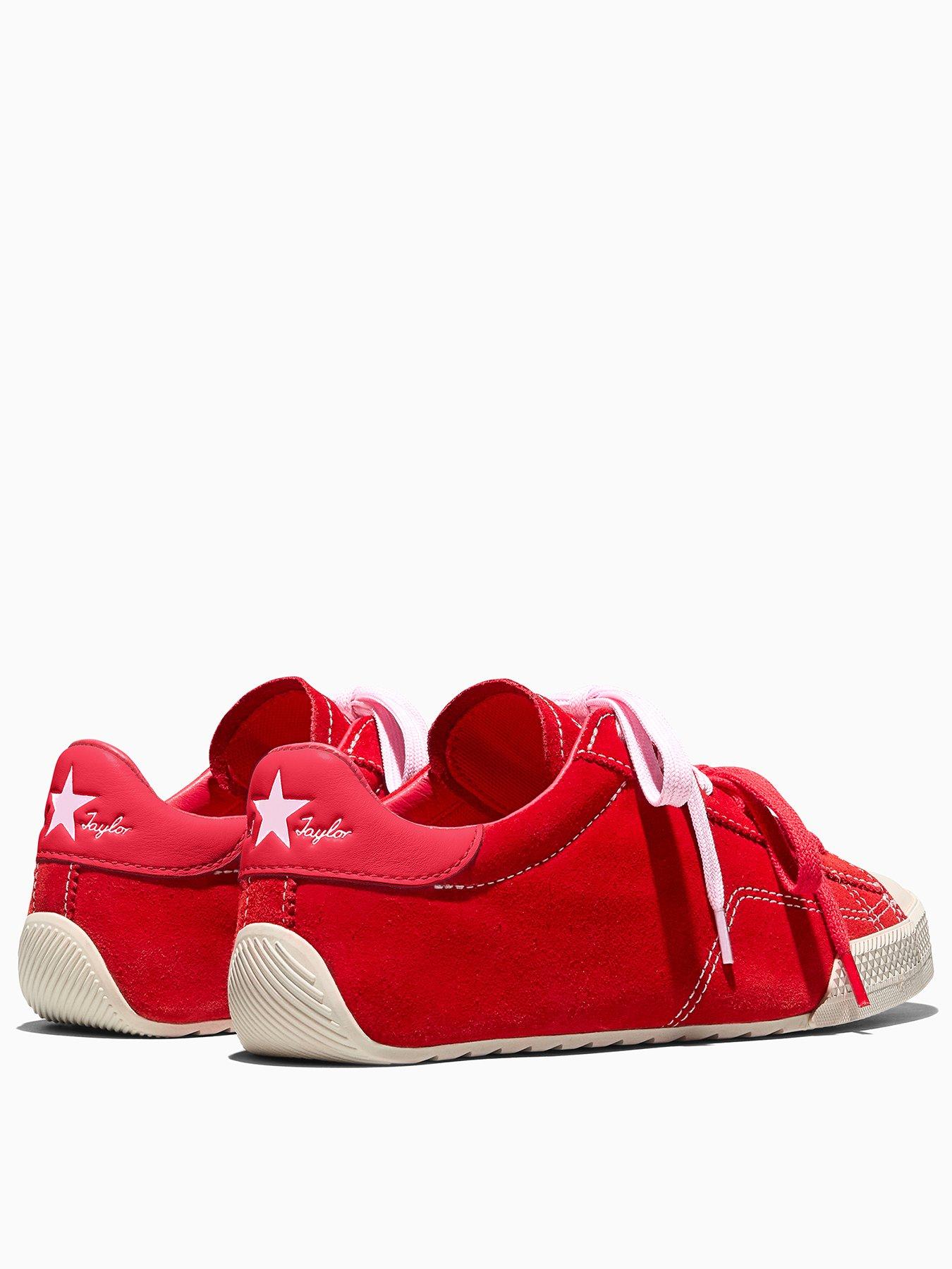 Image 3 of 7 of Converse Womens Chuck Taylor Lo Trainers - Red