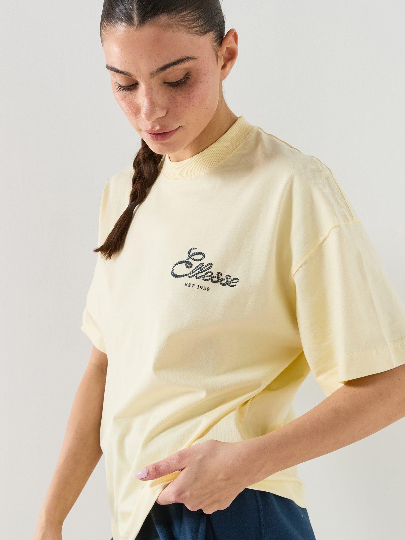  image of ellesse-womens-deliziosi-tee-light-yellow