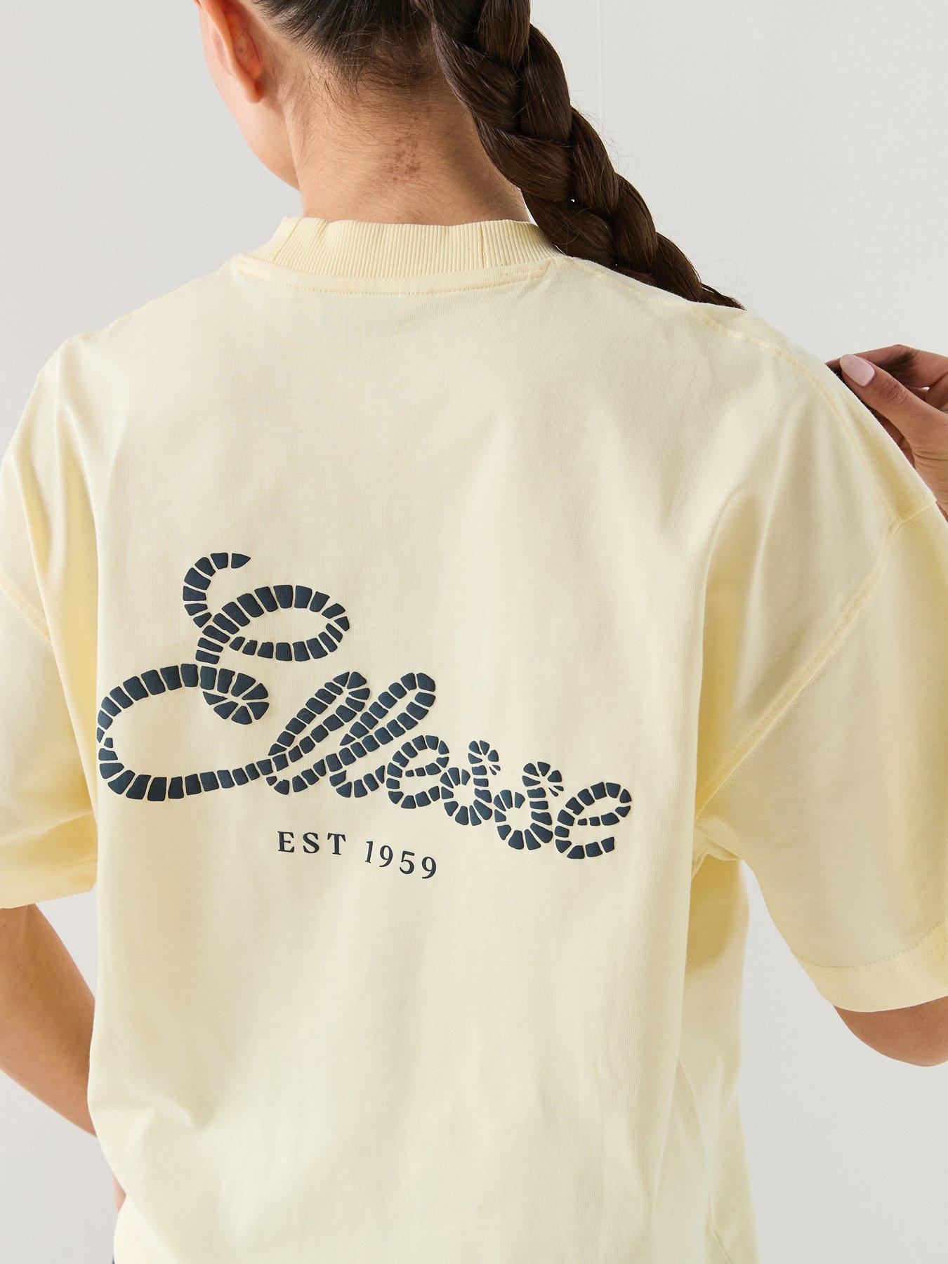  image of ellesse-womens-deliziosi-tee-light-yellow