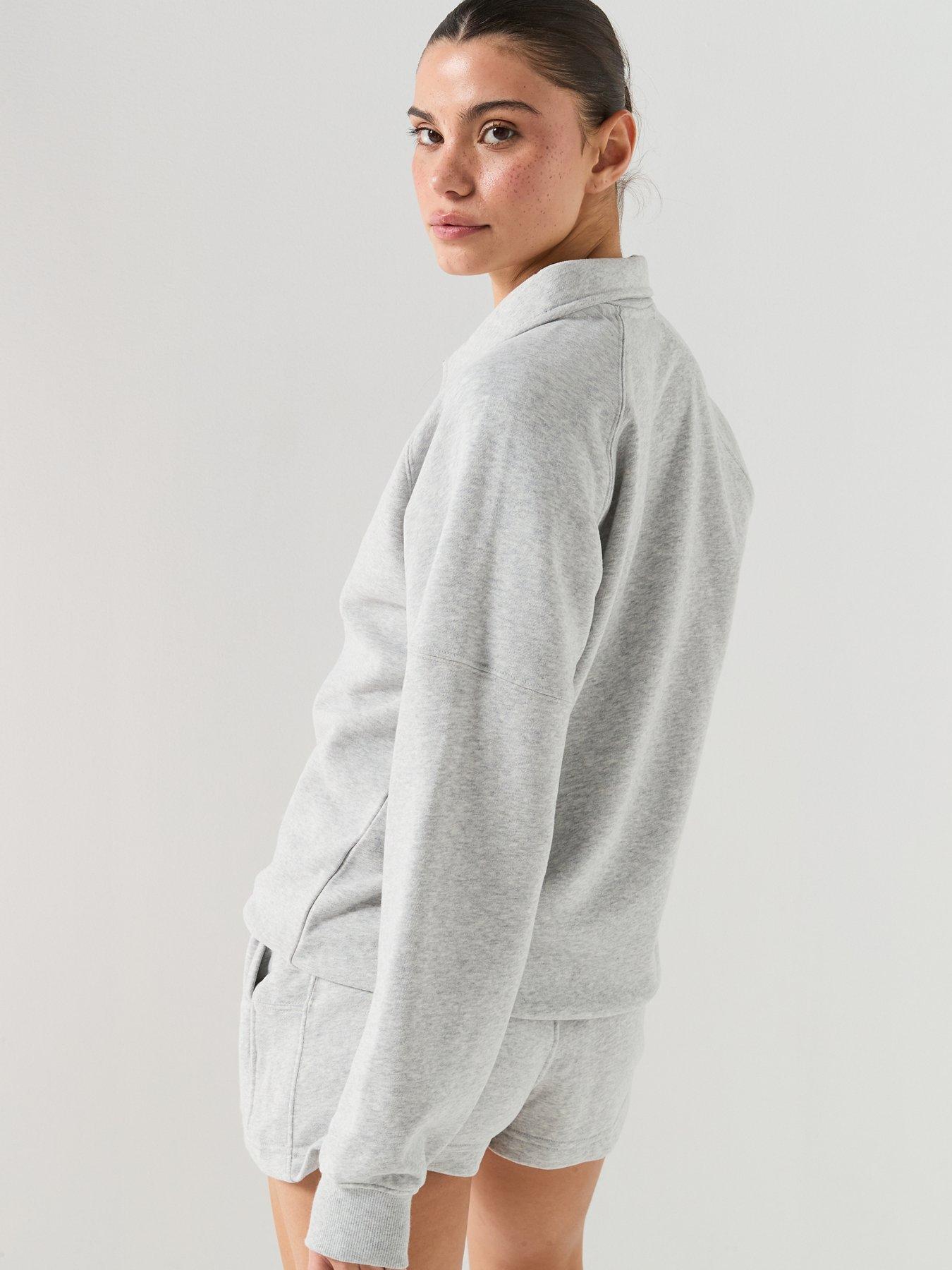  image of ellesse-womens-morcone-sweatshirt-light-grey-marl