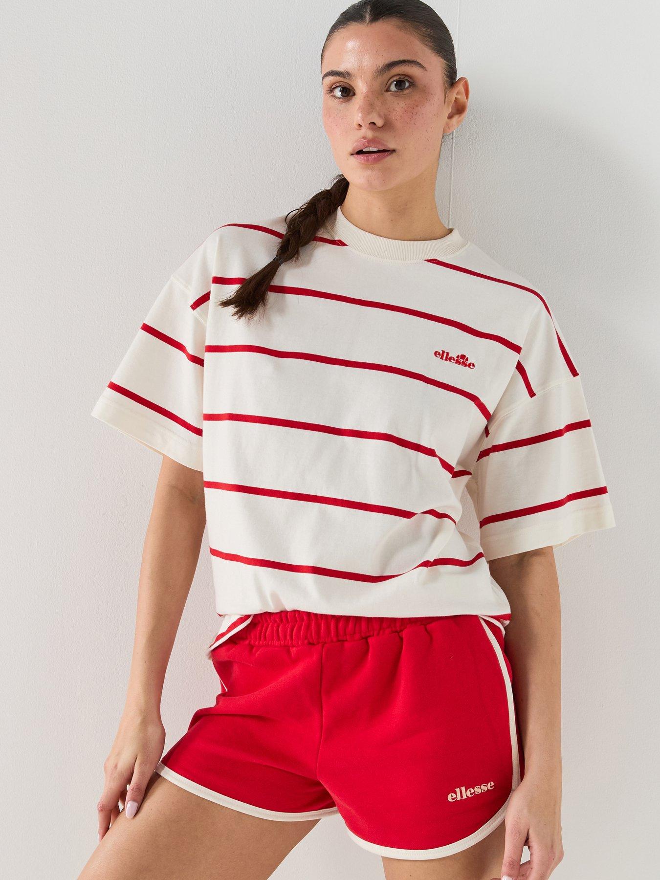 front image of ellesse-womens-statte-t-shirt-off-whitered