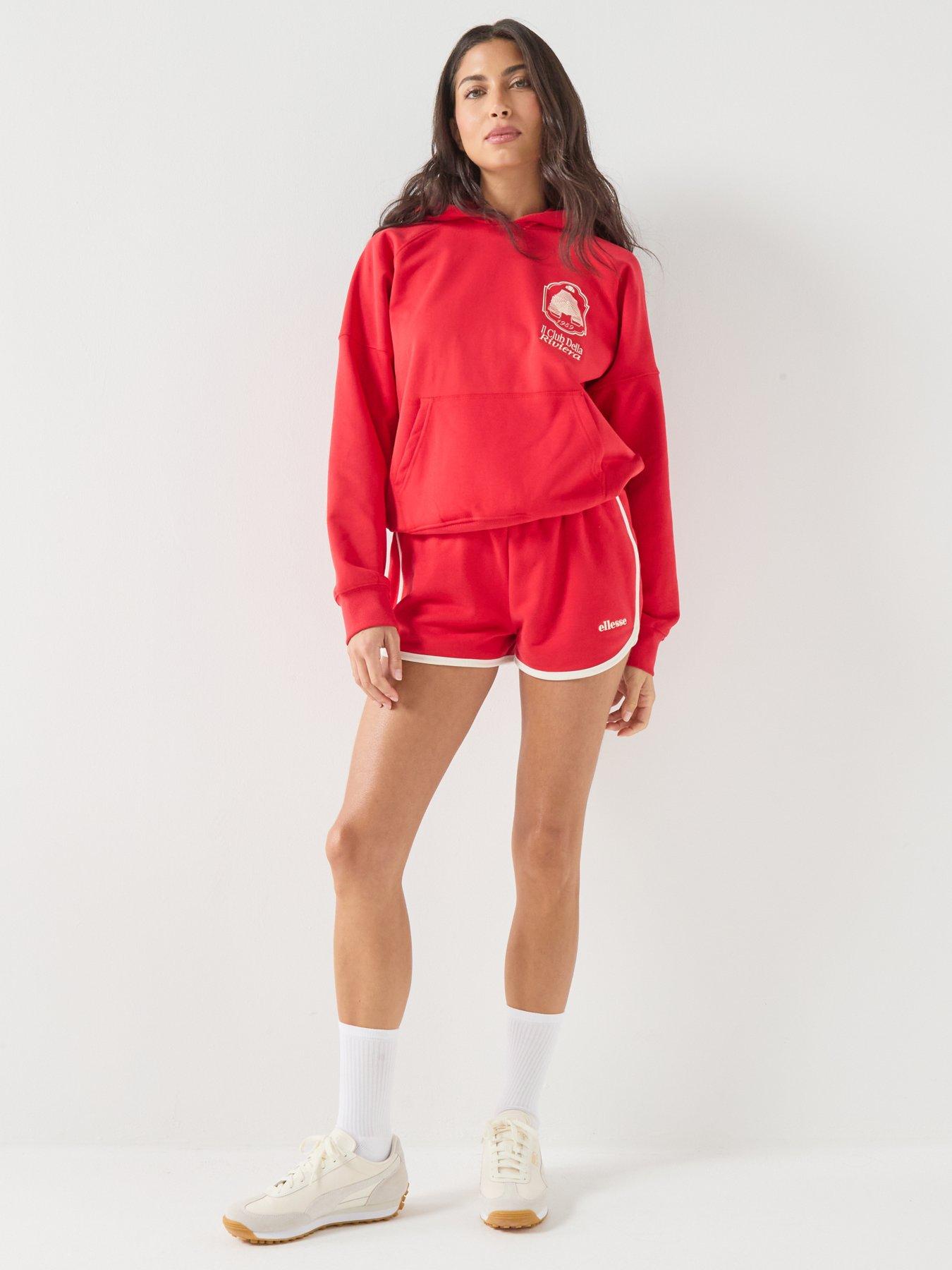 Image 3 of 6 of Ellesse Womens Ceriale Shorts - Red