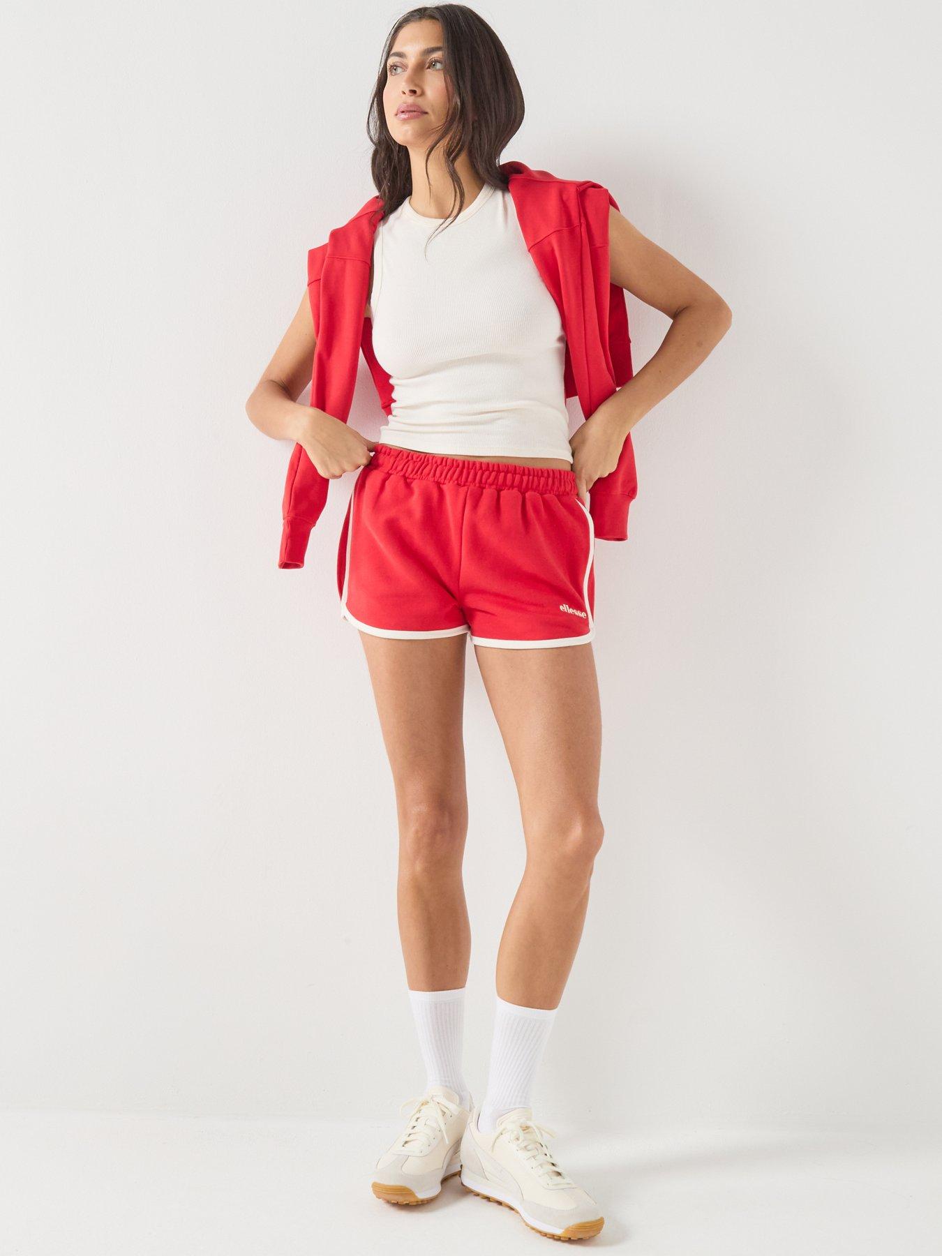 Image 4 of 6 of Ellesse Womens Ceriale Shorts - Red