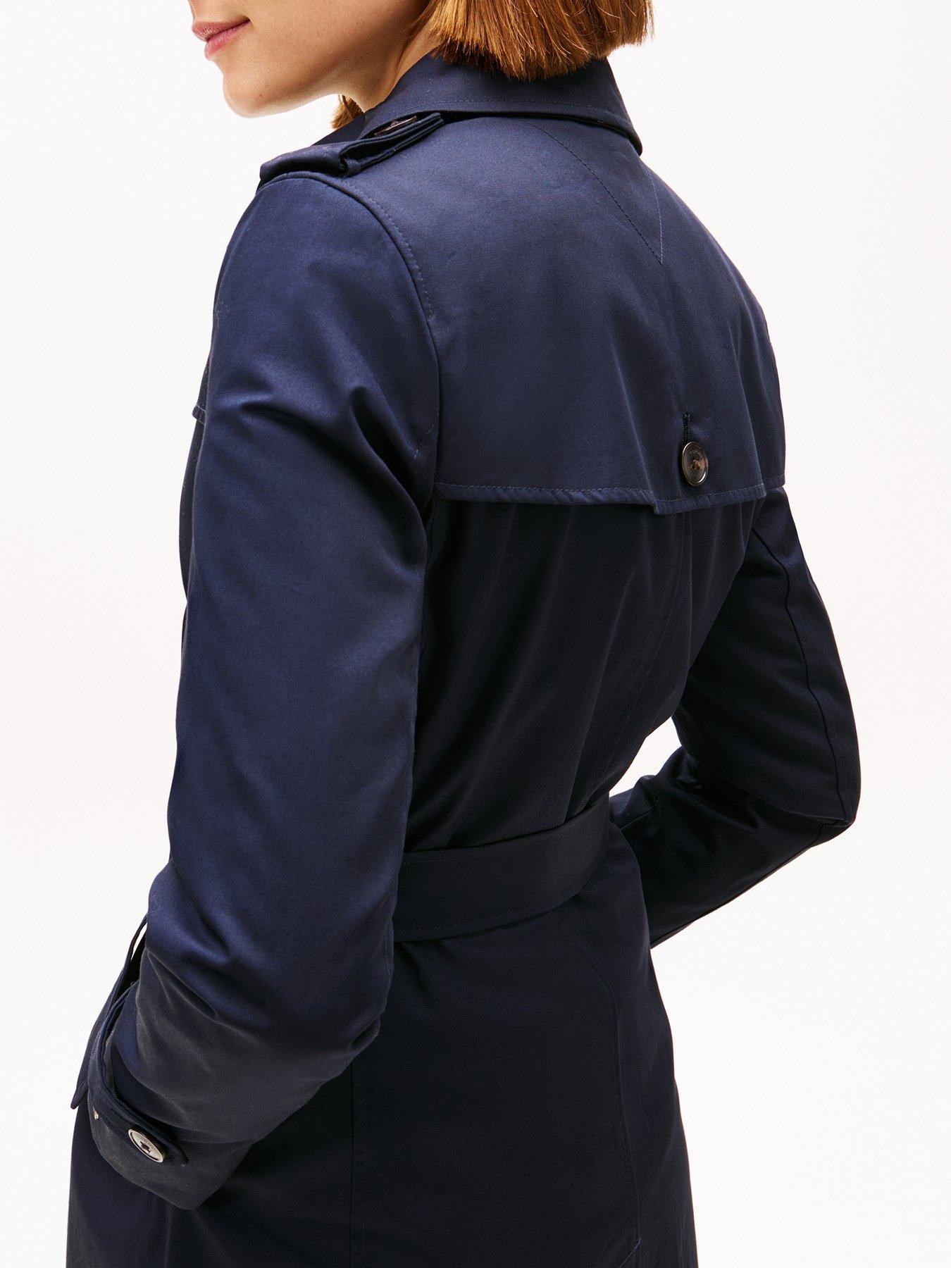  image of tommy-hilfiger-heritage-single-breasted-trench-midnight