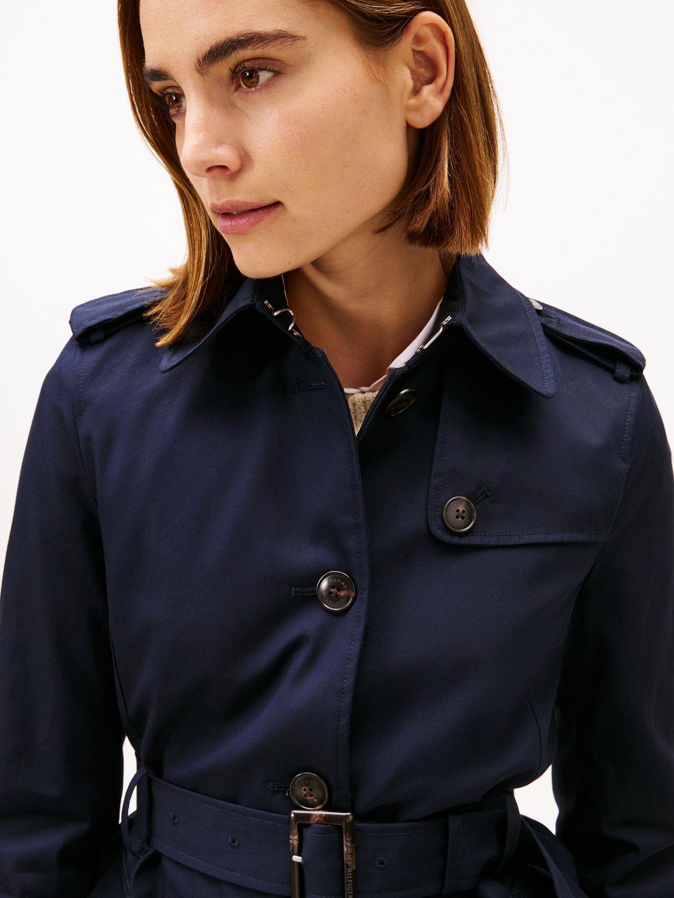 Image 4 of 5 of Tommy Hilfiger Heritage Single Breasted Trench - Midnight