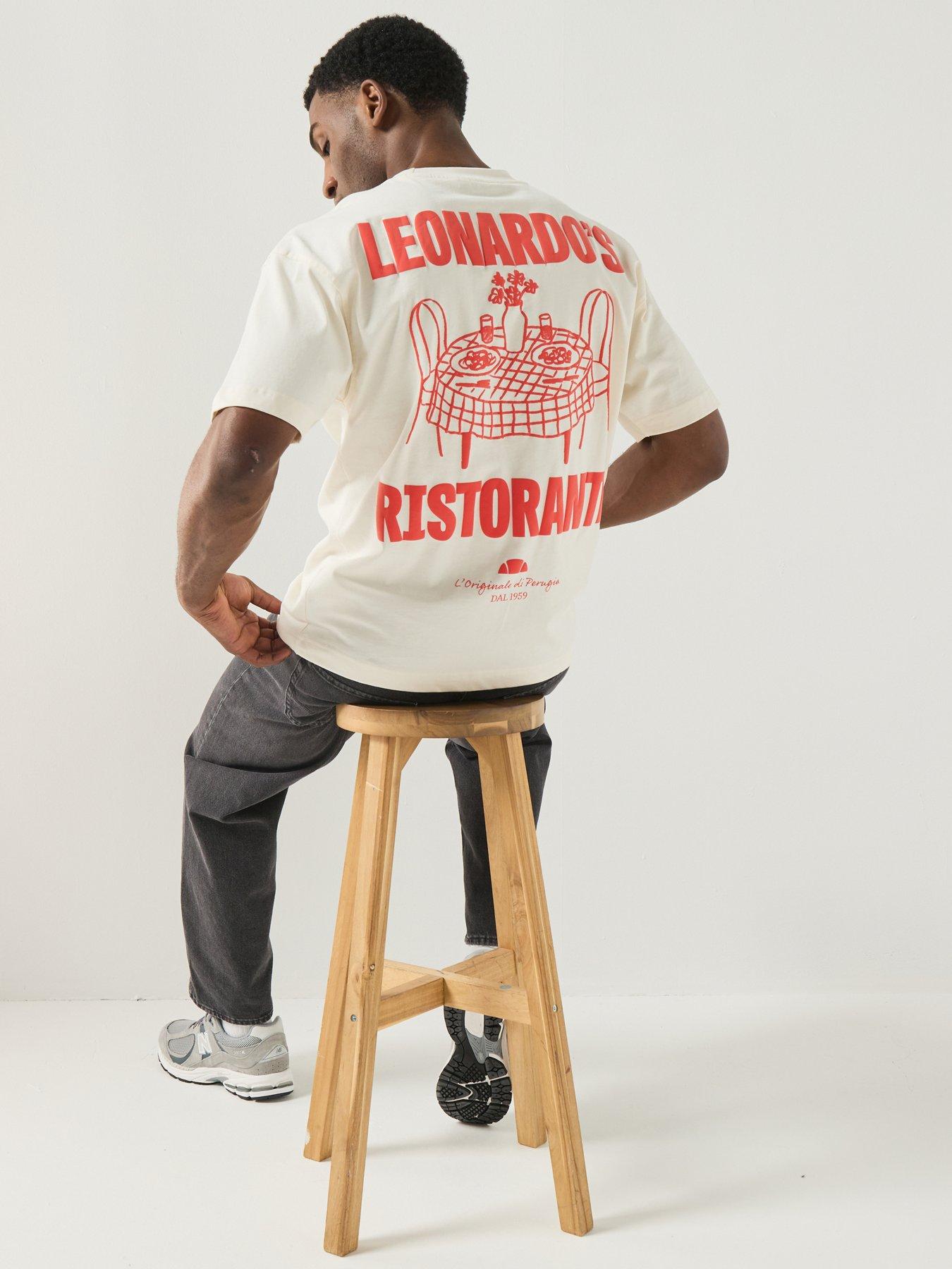 Ellesse Mens Leonardos Graphic T-shirt - Off White