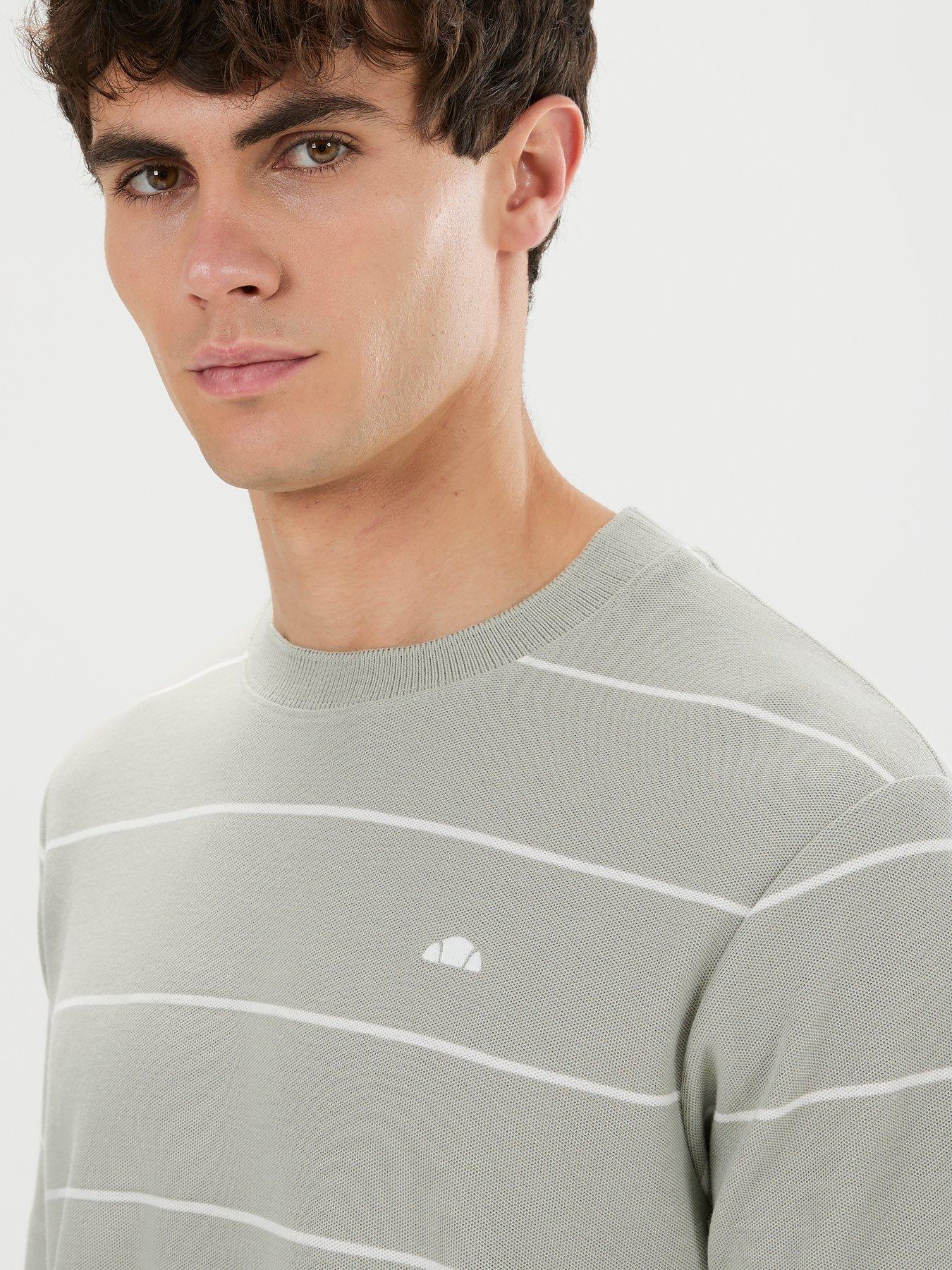 Image 4 of 5 of Ellesse Mens Verri T-Shirt - Sage/Off White