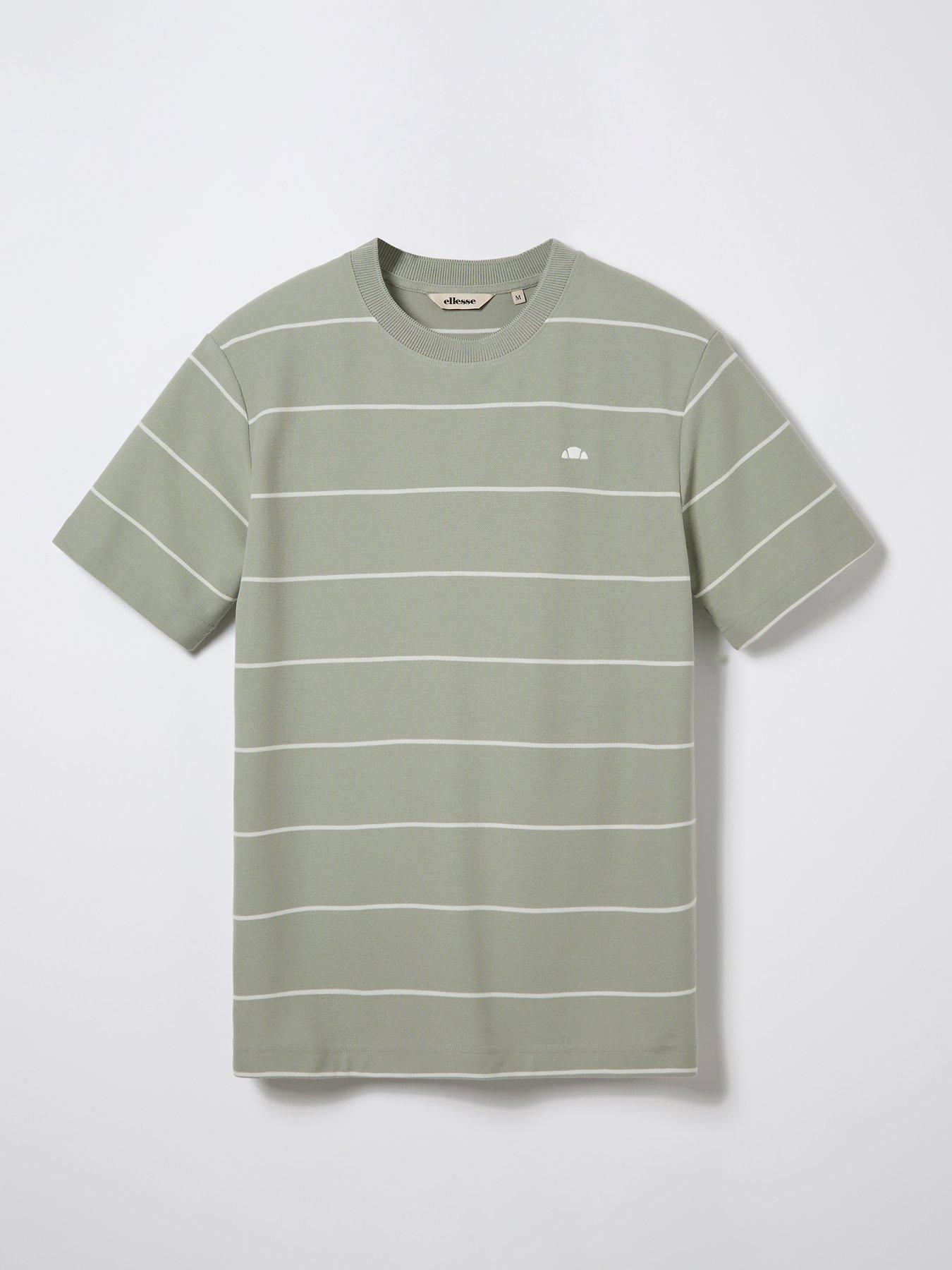 Image 5 of 5 of Ellesse Mens Verri T-Shirt - Sage/Off White