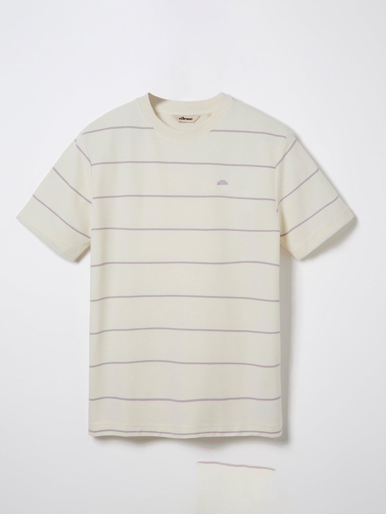 Image 5 of 5 of Ellesse Mens Verri T-Shirt - Off White/Lilac