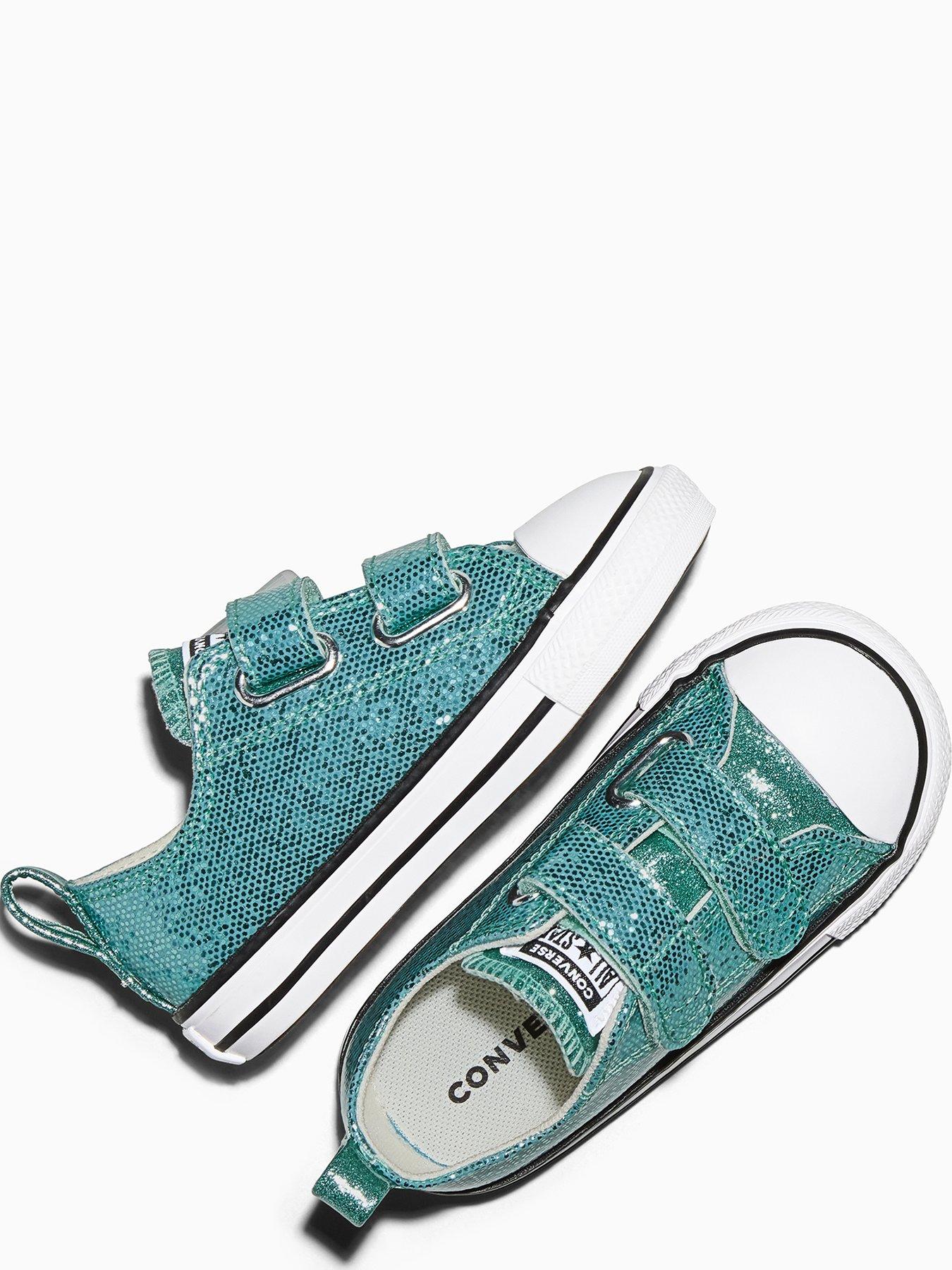 Image 3 of 5 of Converse Infant Chuck Taylor All Star 2V Trainers - Aqua