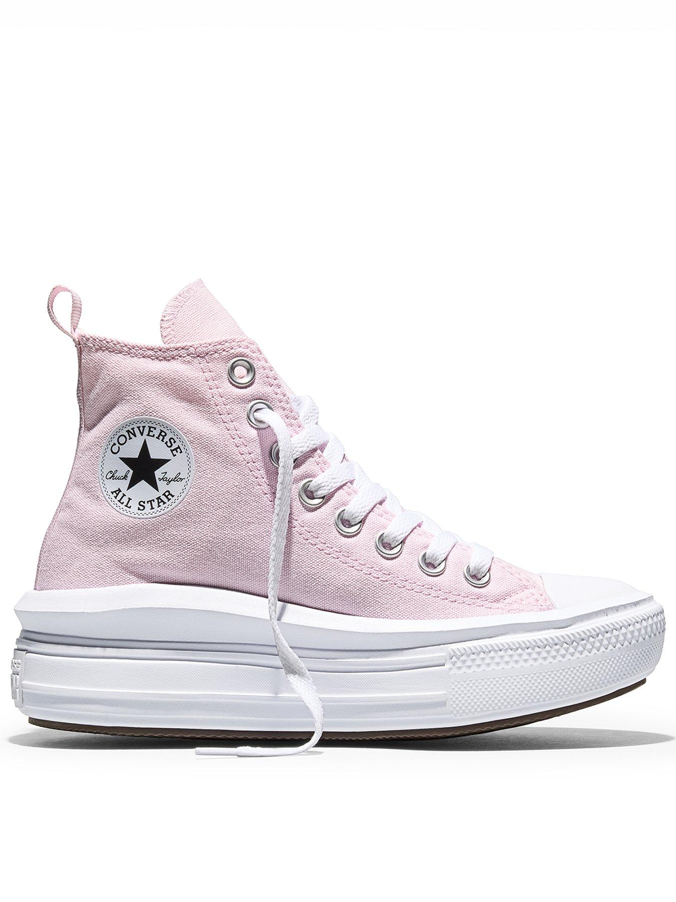 Converse Junior Chuck Taylor All Star Move Trainers - Pink