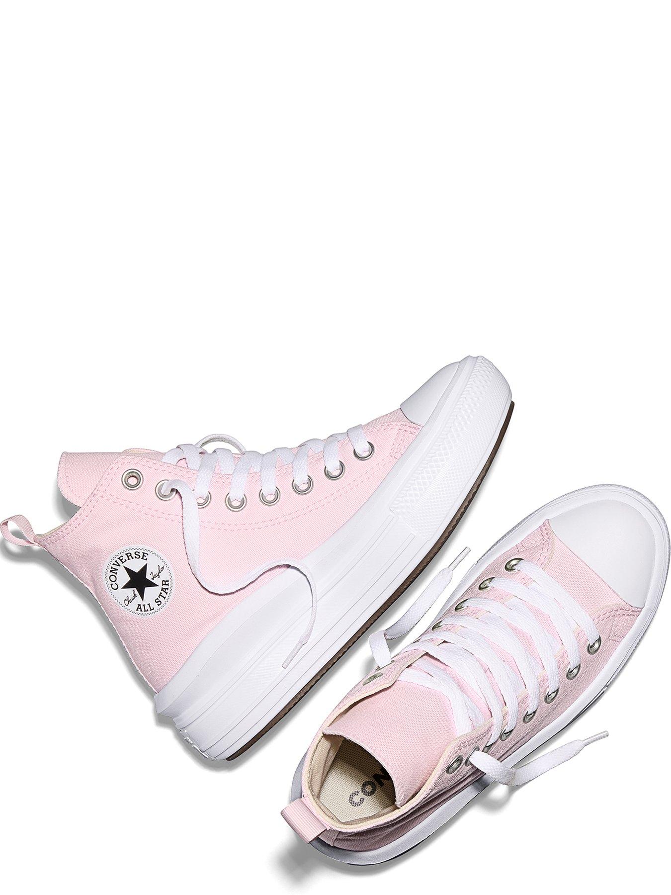 Image 4 of 7 of Converse Junior Chuck Taylor All Star Move Trainers - Pink