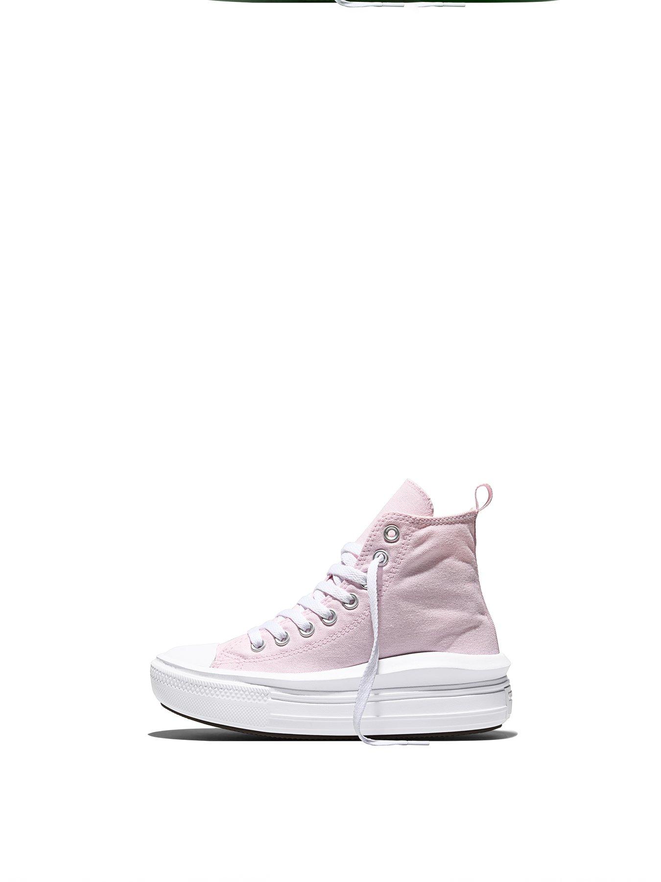 Image 6 of 7 of Converse Junior Chuck Taylor All Star Move Trainers - Pink