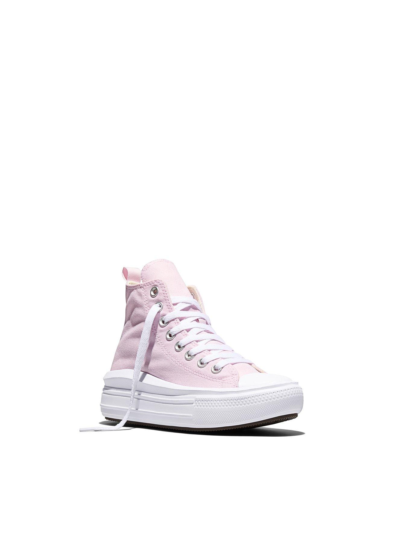 Image 7 of 7 of Converse Junior Chuck Taylor All Star Move Trainers - Pink