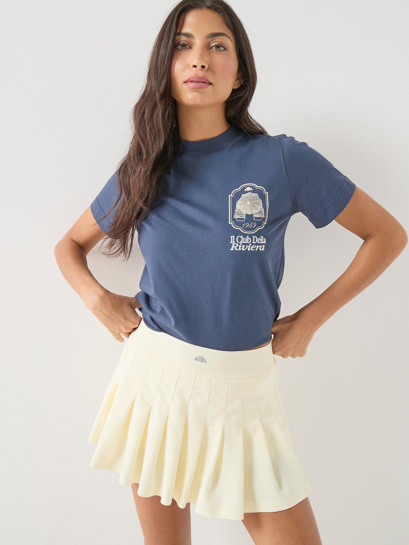 Image 4 of 6 of Ellesse Womens Citronello T-Shirt &nbsp;Blue