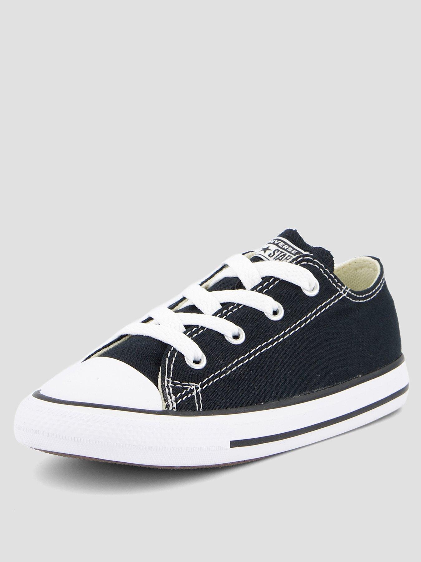 stillFront image of converse-infant-all-star-ox-trainers-black