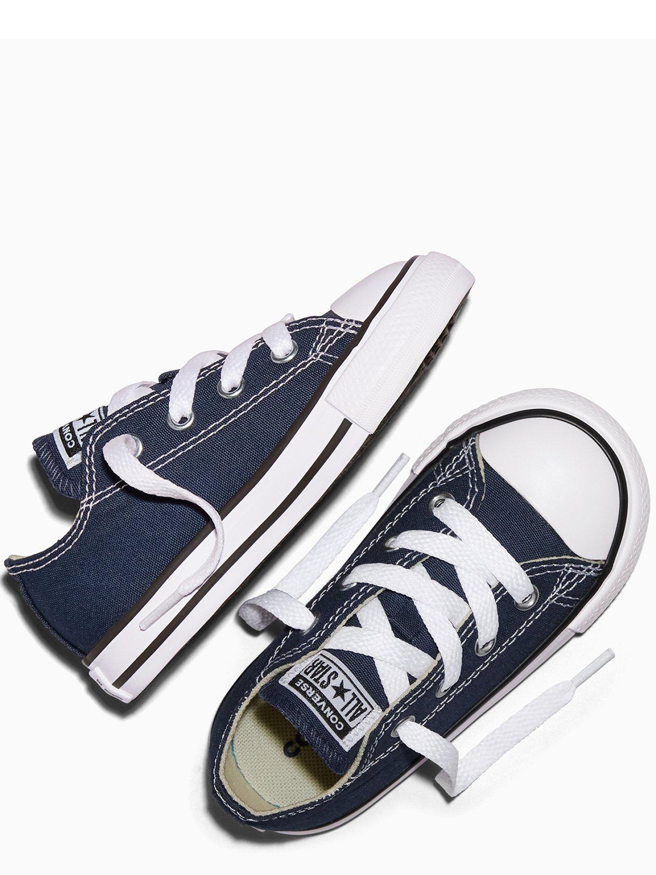 Image 4 of 6 of Converse Infant All Star Ox Trainers - Navy