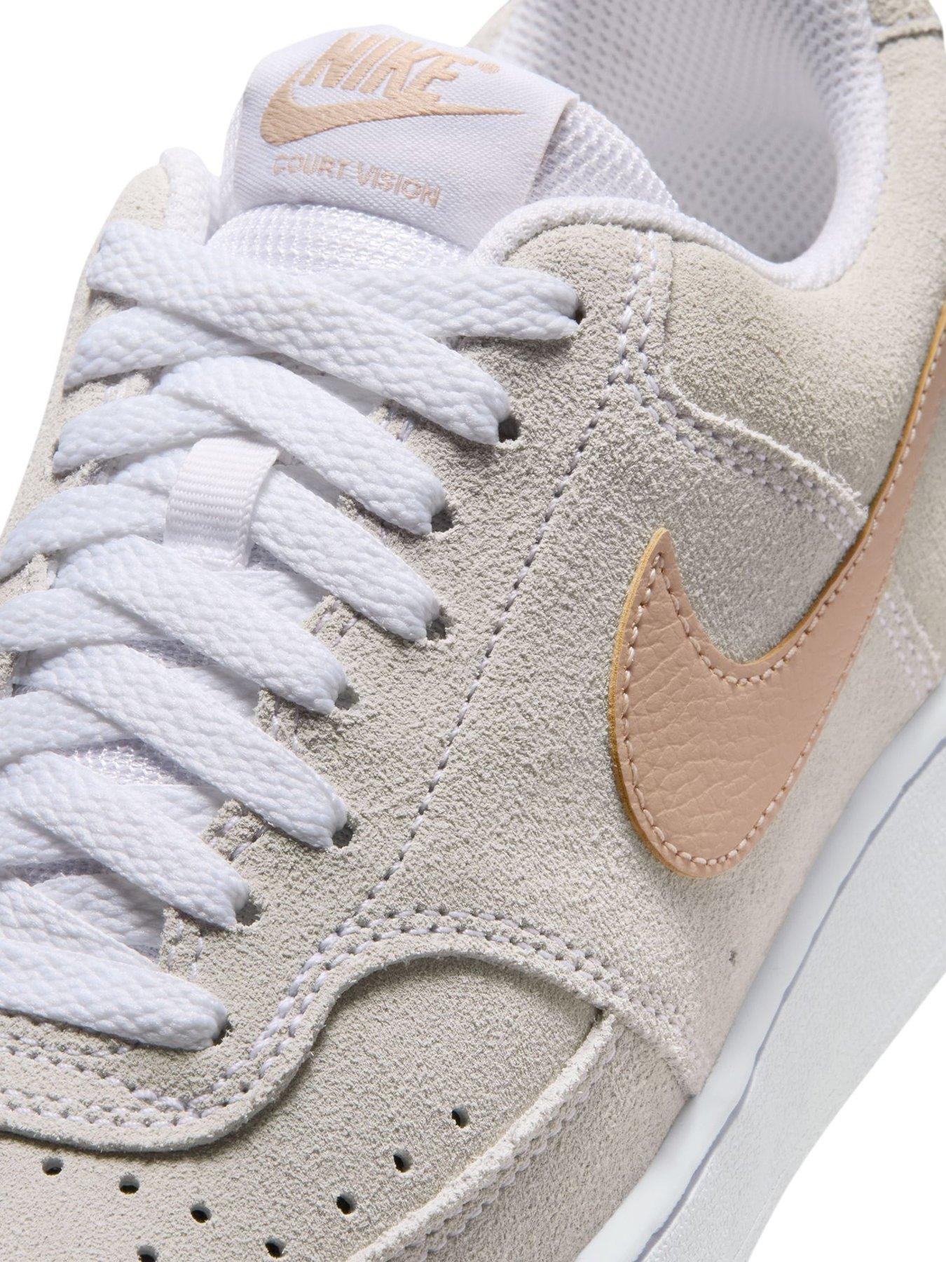Image 7 of 7 of Nike Womens Court Vision Suede Trainers - Beige