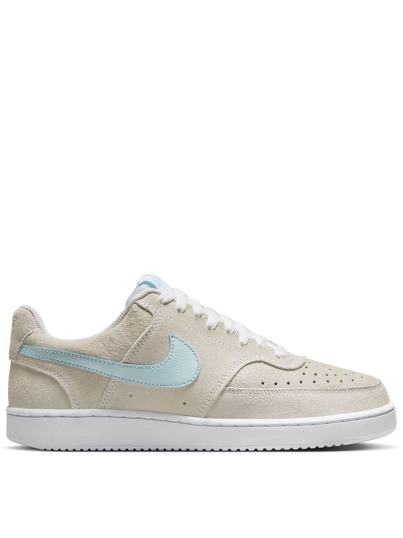 Nike Womens Court Vision Suede Trainers - White