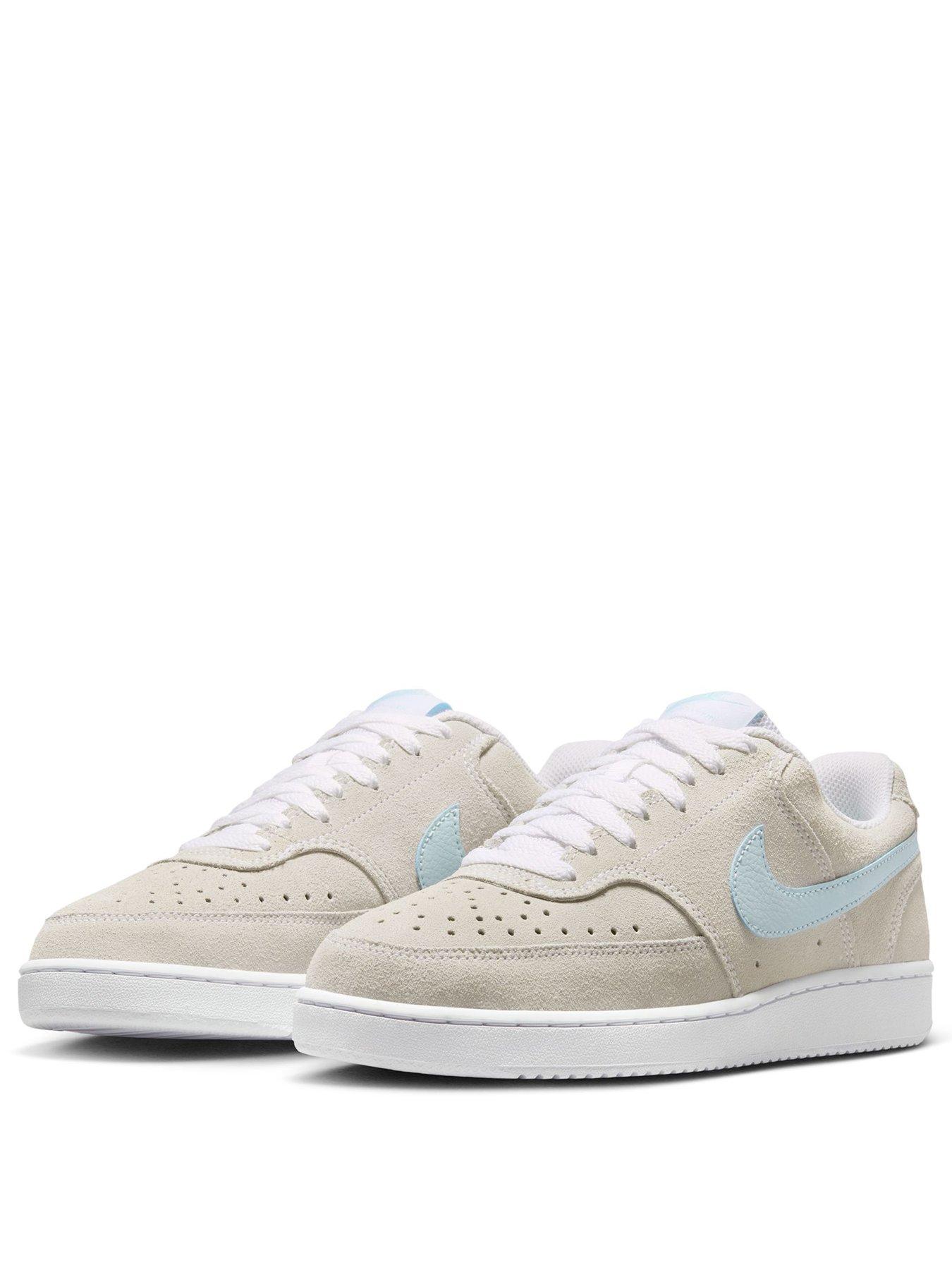 Image 2 of 7 of Nike Womens Court Vision Suede Trainers - Beige