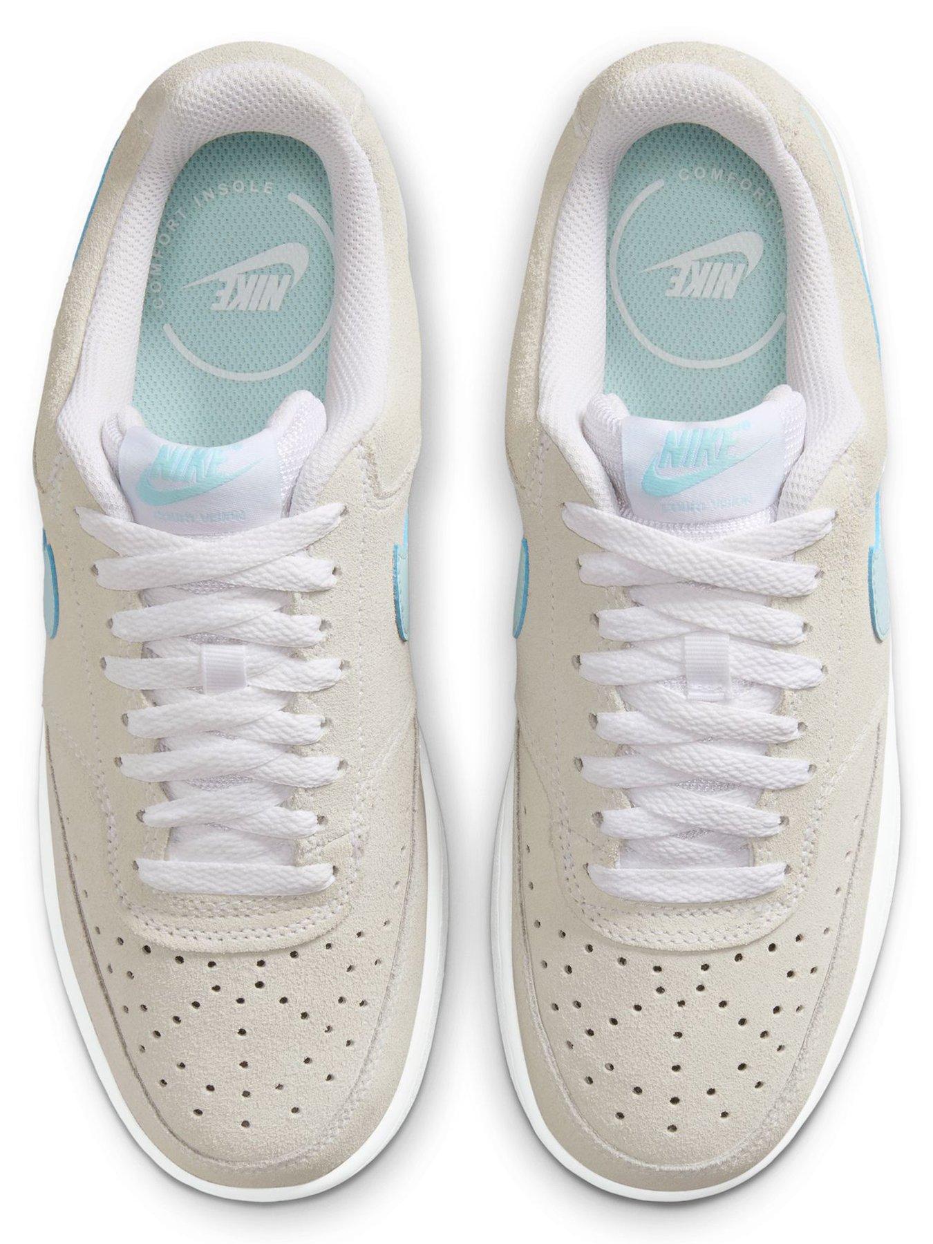 Image 4 of 7 of Nike Womens Court Vision Suede Trainers - Beige