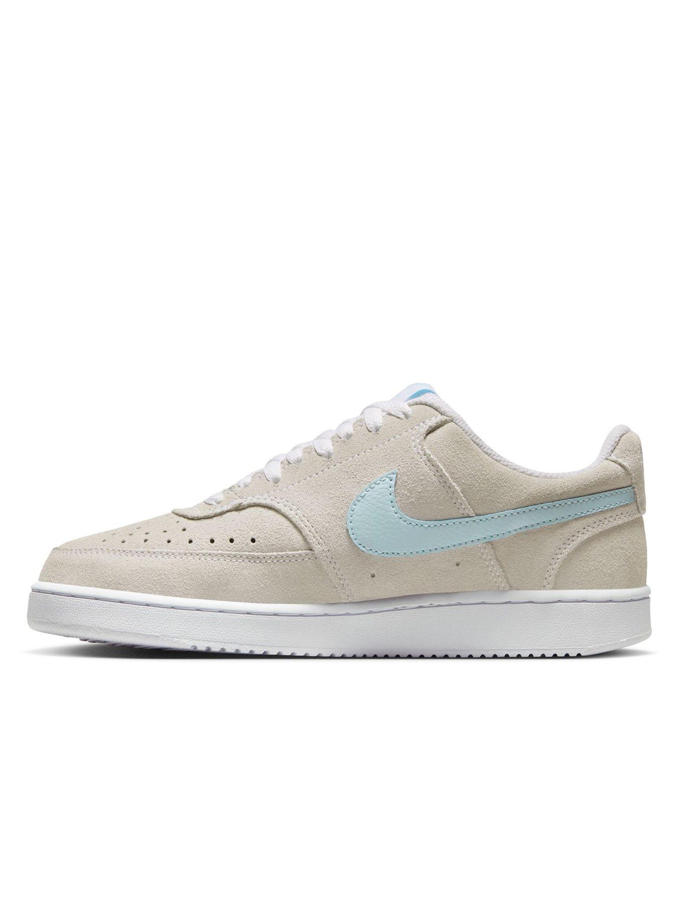 Image 6 of 7 of Nike Womens Court Vision Suede Trainers - Beige