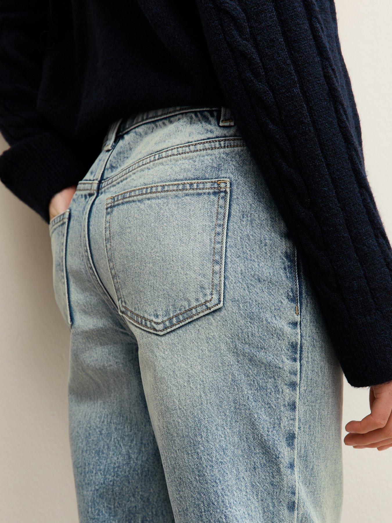 Image 4 of 6 of New Look 915 Girls Straight Leg Jeans - Light Blue Wash