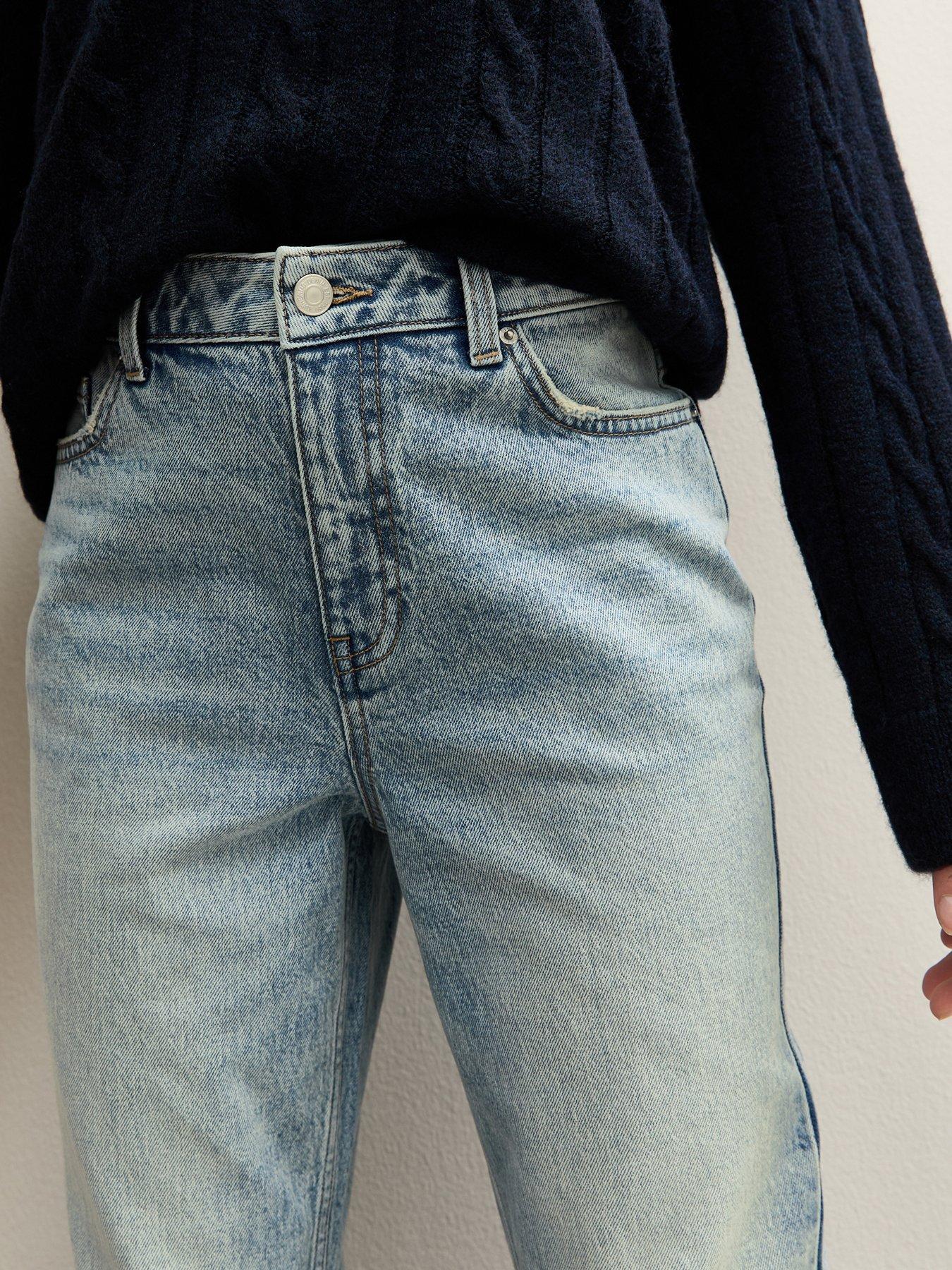 Image 5 of 6 of New Look 915 Girls Straight Leg Jeans - Light Blue Wash