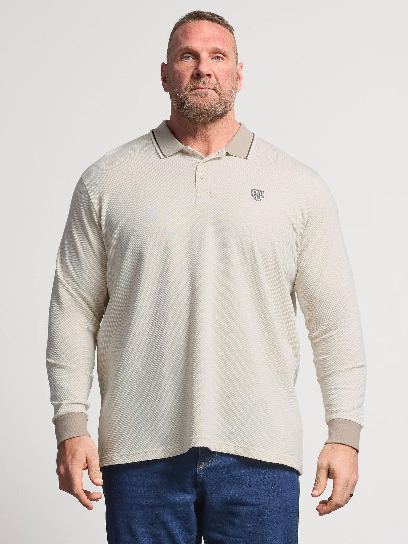 BadRhino Badrhino Waffle Long Sleeve Polo Shirt