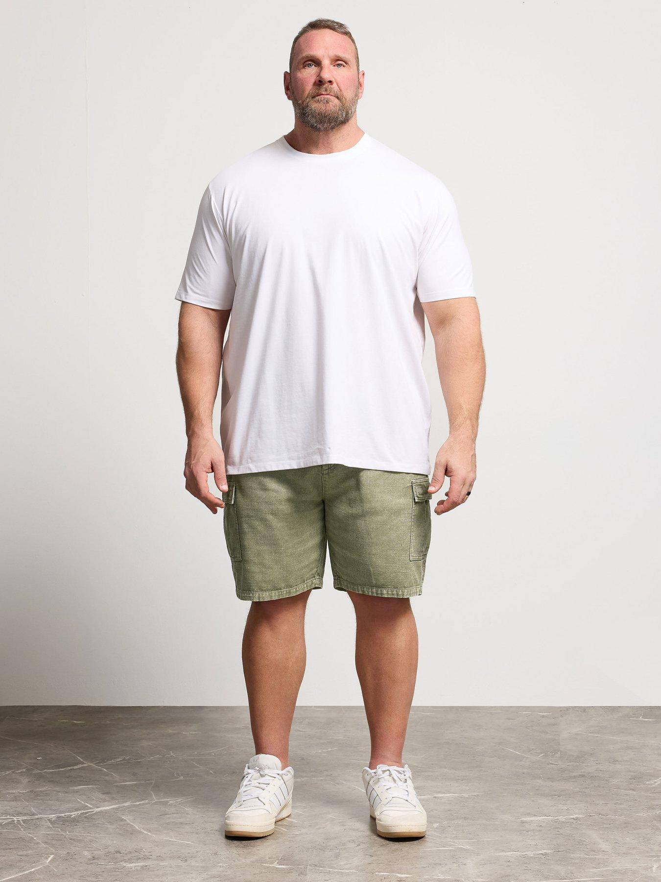 Image 3 of 5 of BadRhino Washed Cargo Shorts - Green