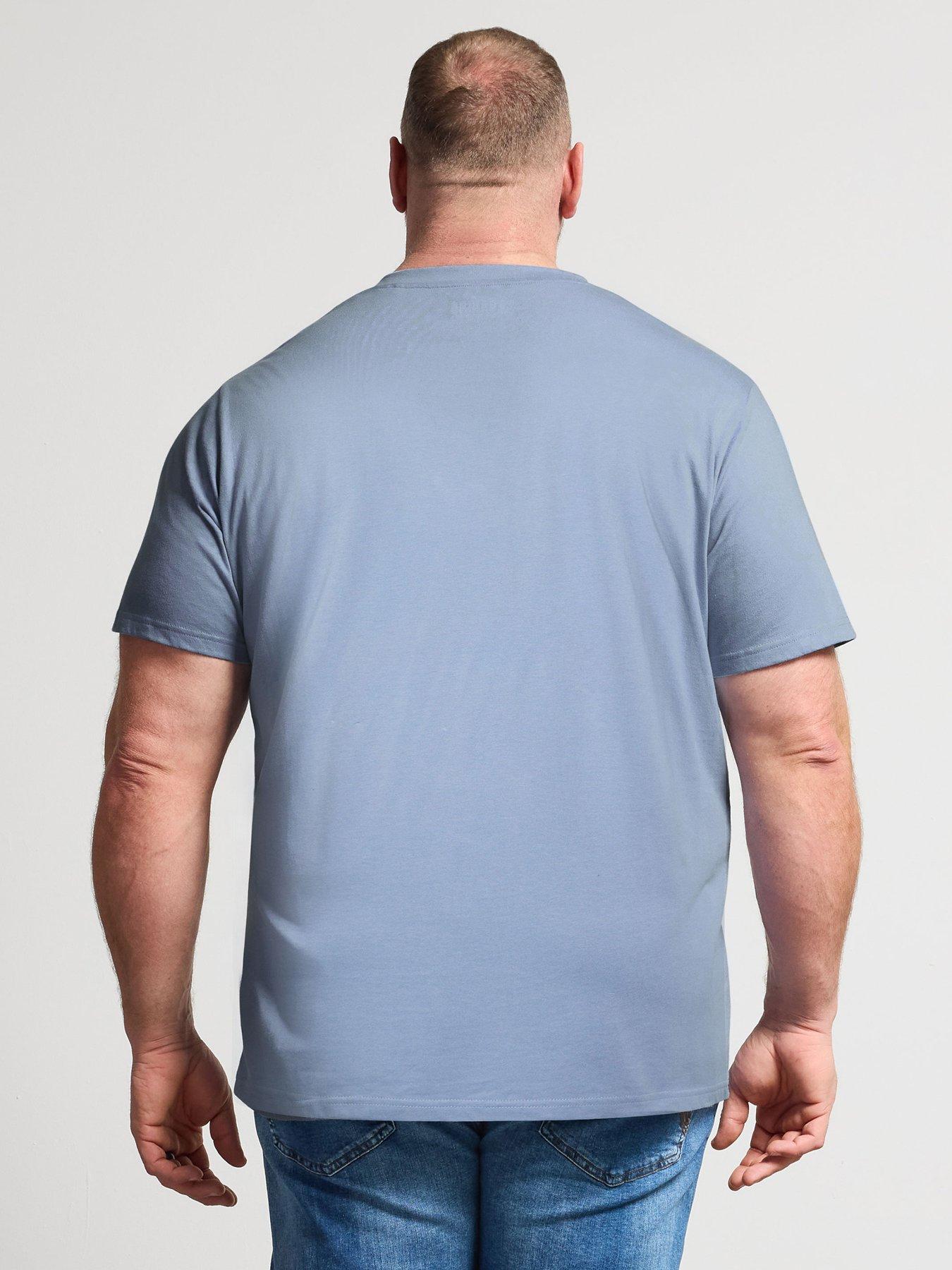  image of badrhino-5-pack-v-neck-t-shirts-blue