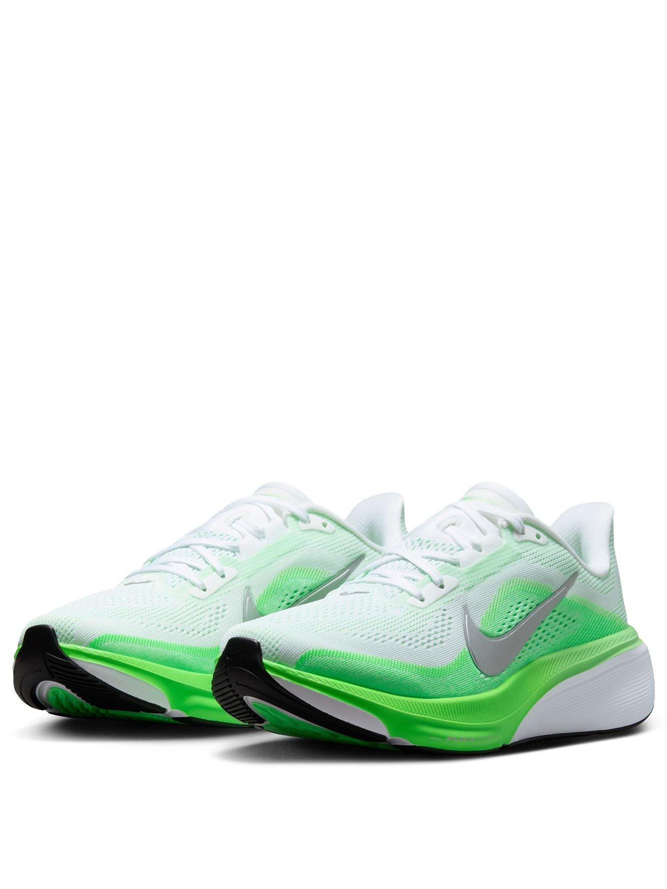 Image 2 of 8 of Nike Womens Running Air Zoom Pegasus 42 Trainers - White/green