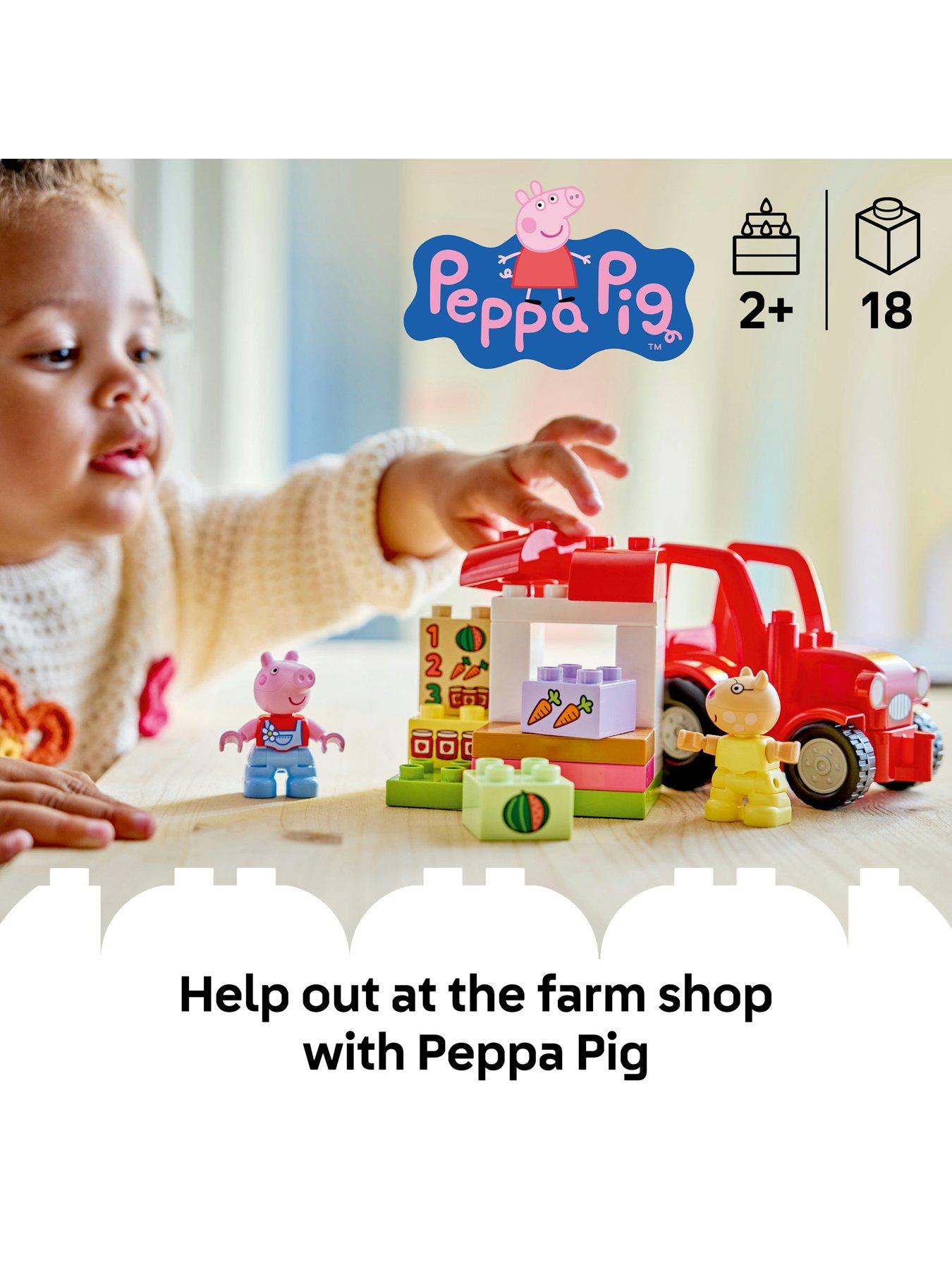 Image 2 of 7 of LEGO Duplo Peppa Pig Tractor and Market Toy 10468