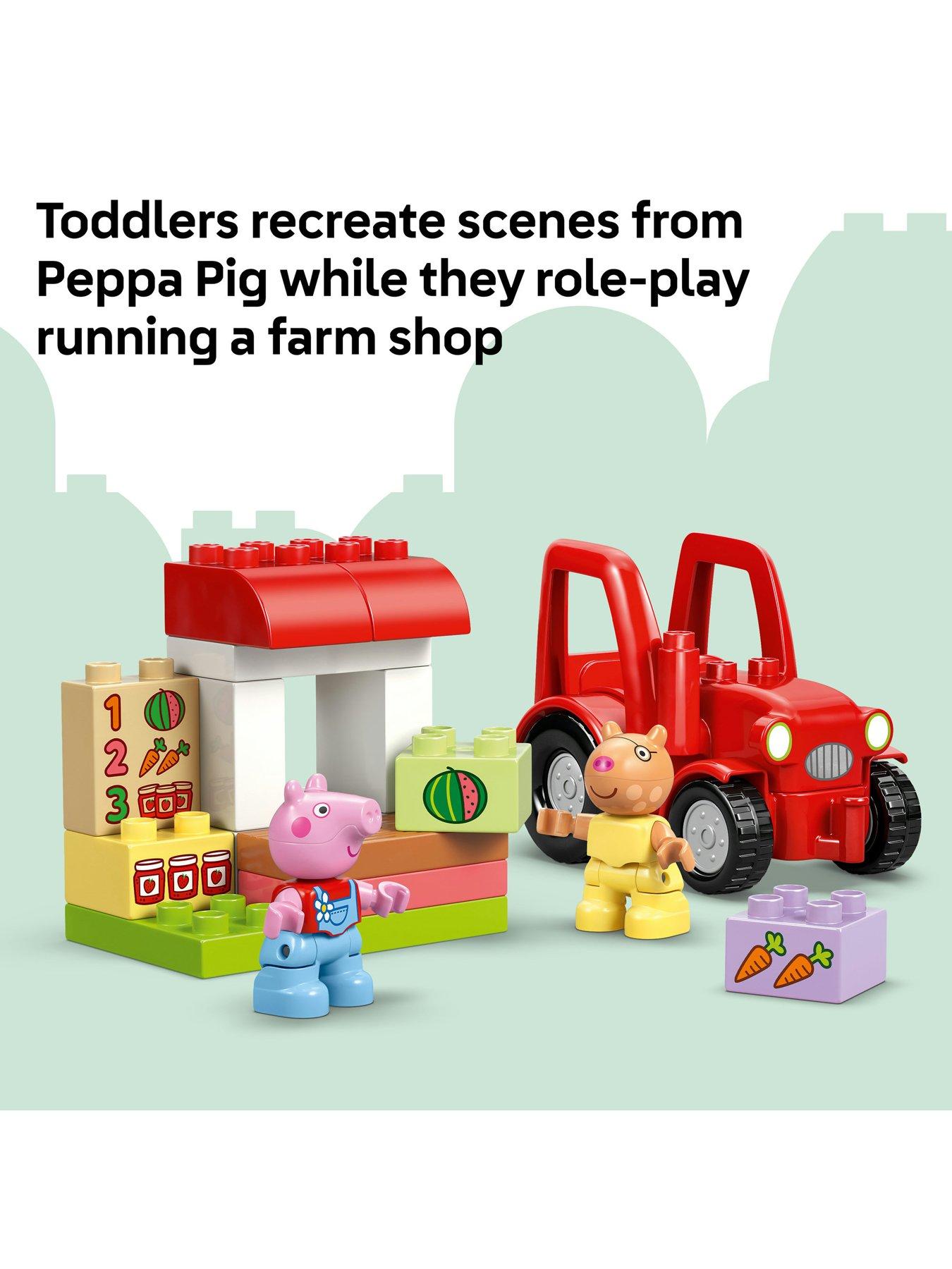 Image 4 of 7 of LEGO Duplo Peppa Pig Tractor and Market Toy 10468