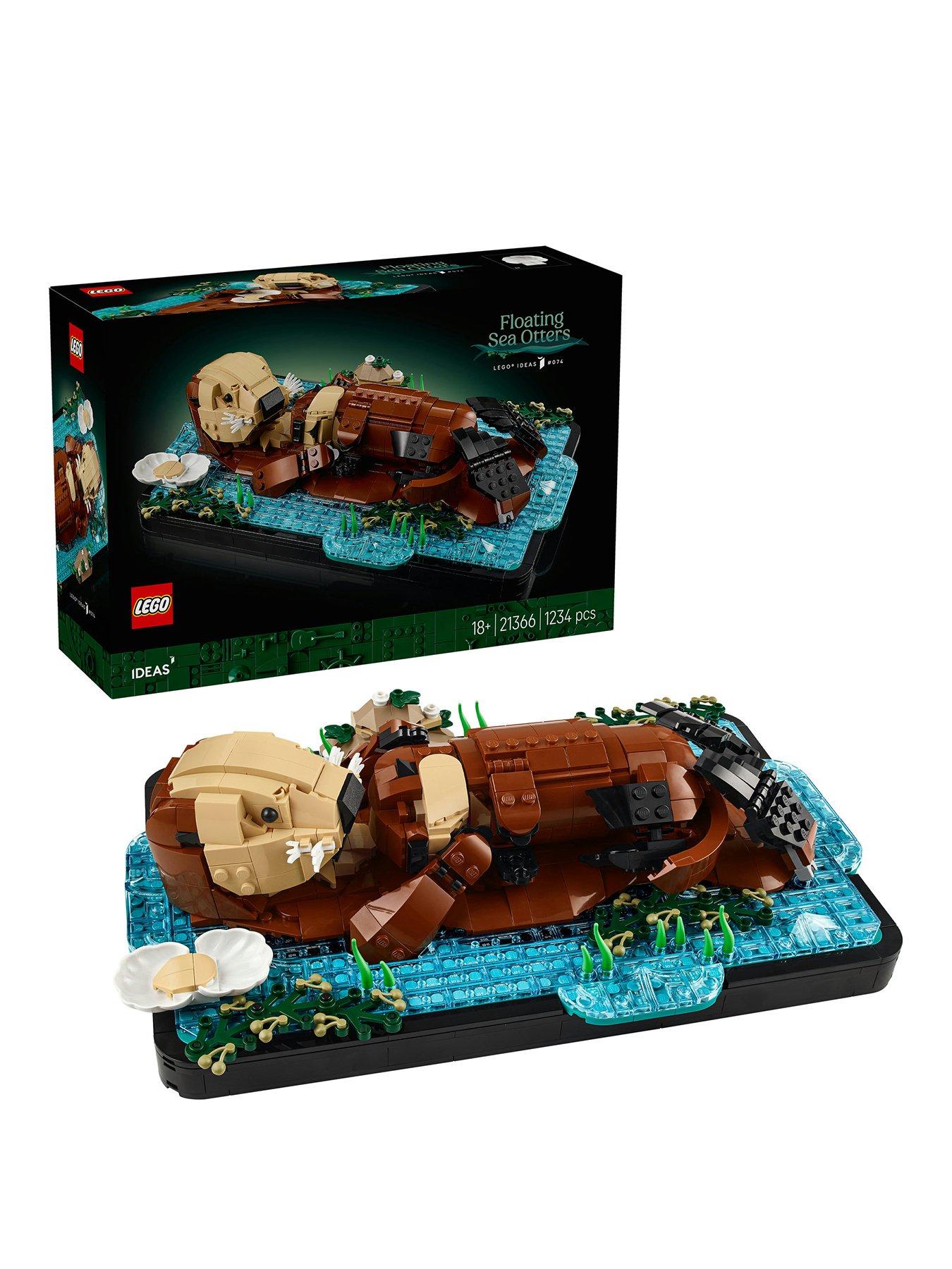 LEGO Ideas Floating Sea Otters Building Set for Adults 21366