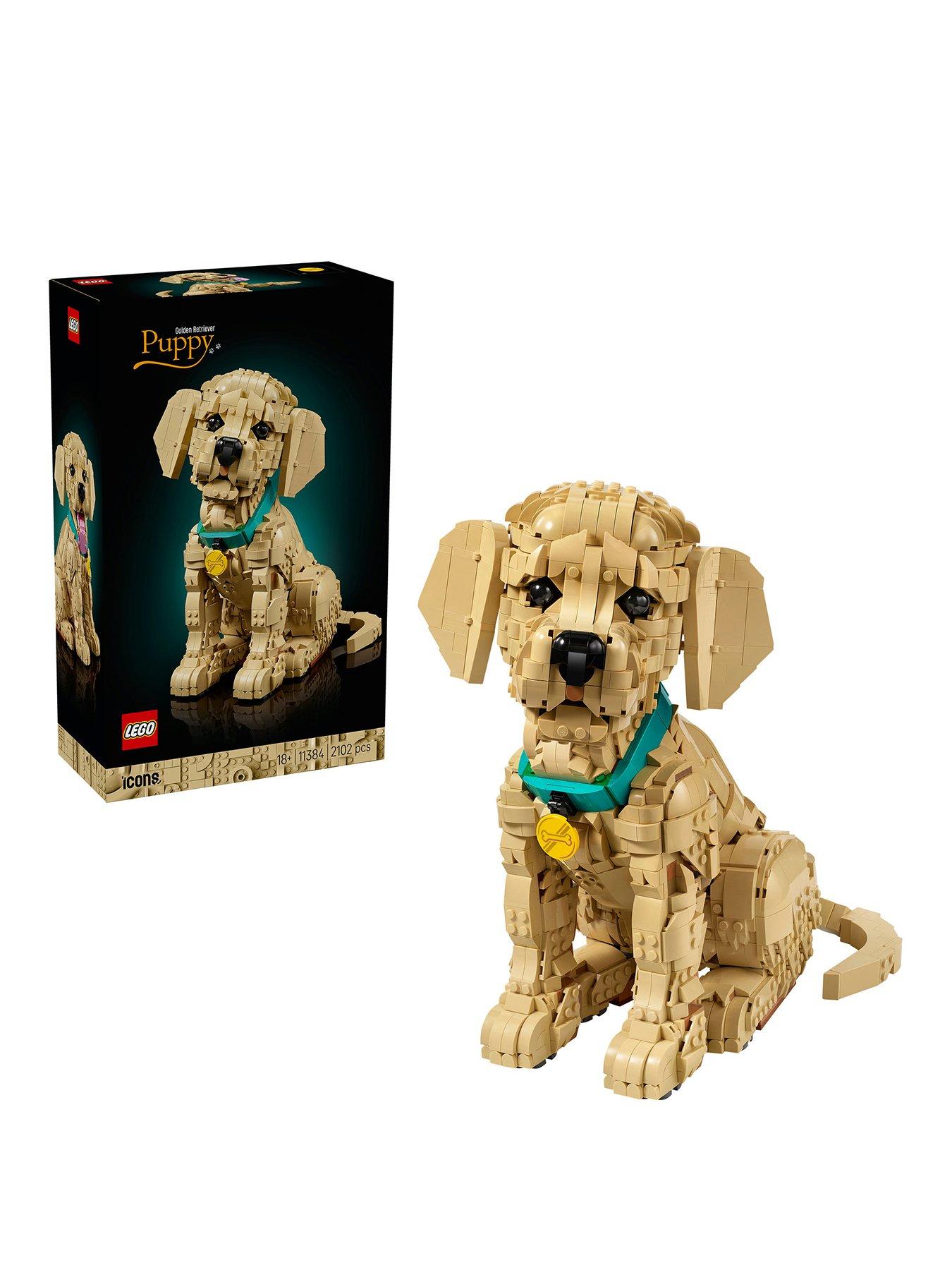 Image 1 of 8 of LEGO Icons Golden Retriever Puppy Figure 11384