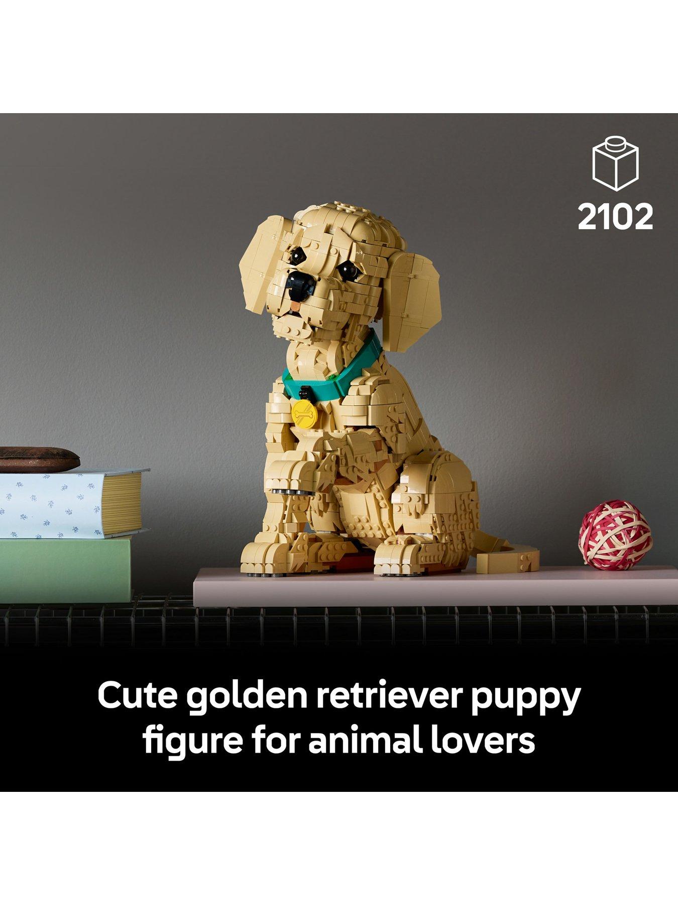 Image 2 of 8 of LEGO Icons Golden Retriever Puppy Figure 11384
