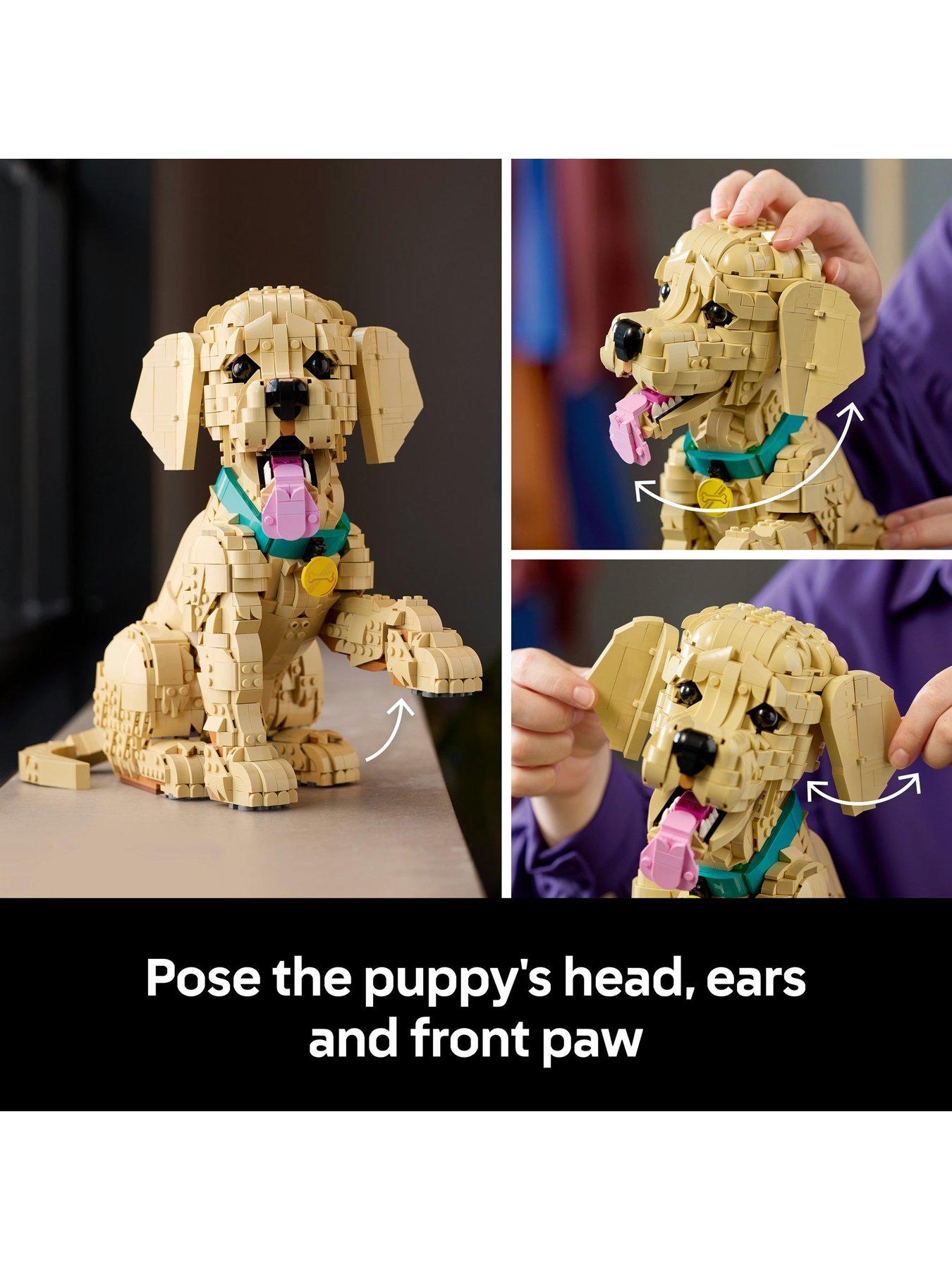 Image 4 of 8 of LEGO Icons Golden Retriever Puppy Figure 11384