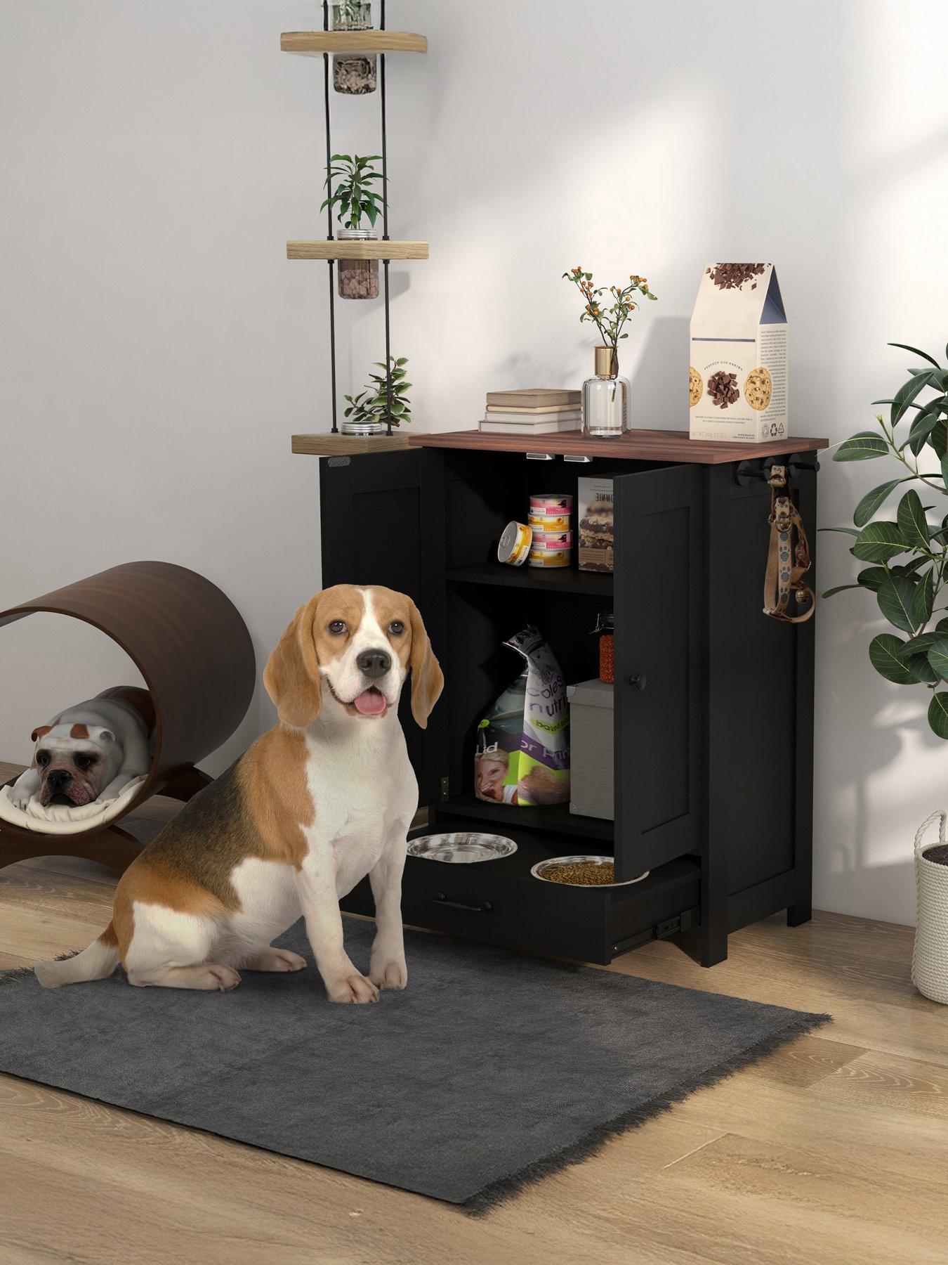 pawhut-dog-feeding-station-with-storage-pet-feeding-station-with-dog-bowls