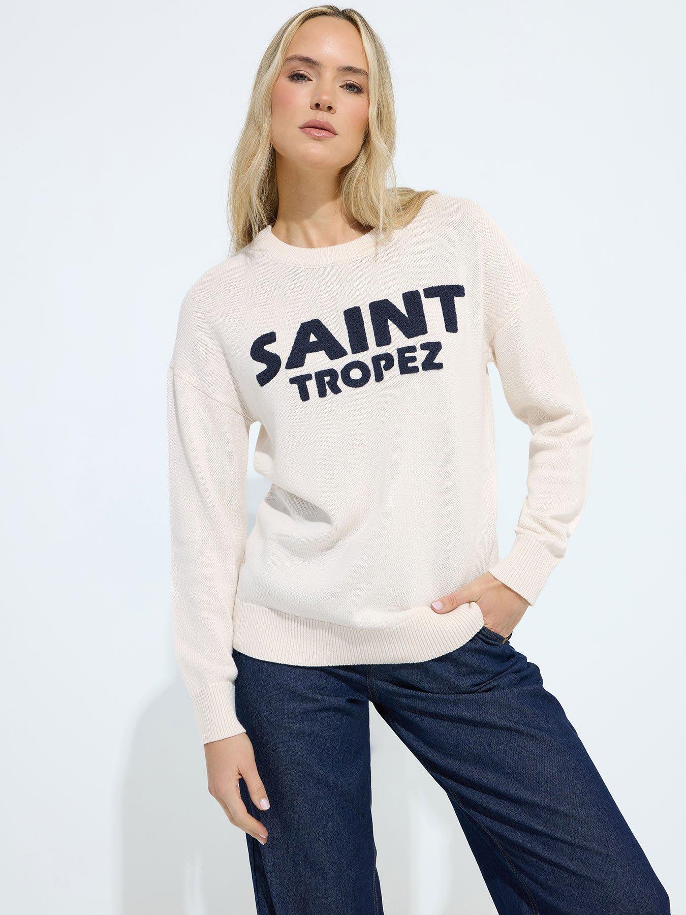 long-tall-sally-boucle-slogan-jumper-cream