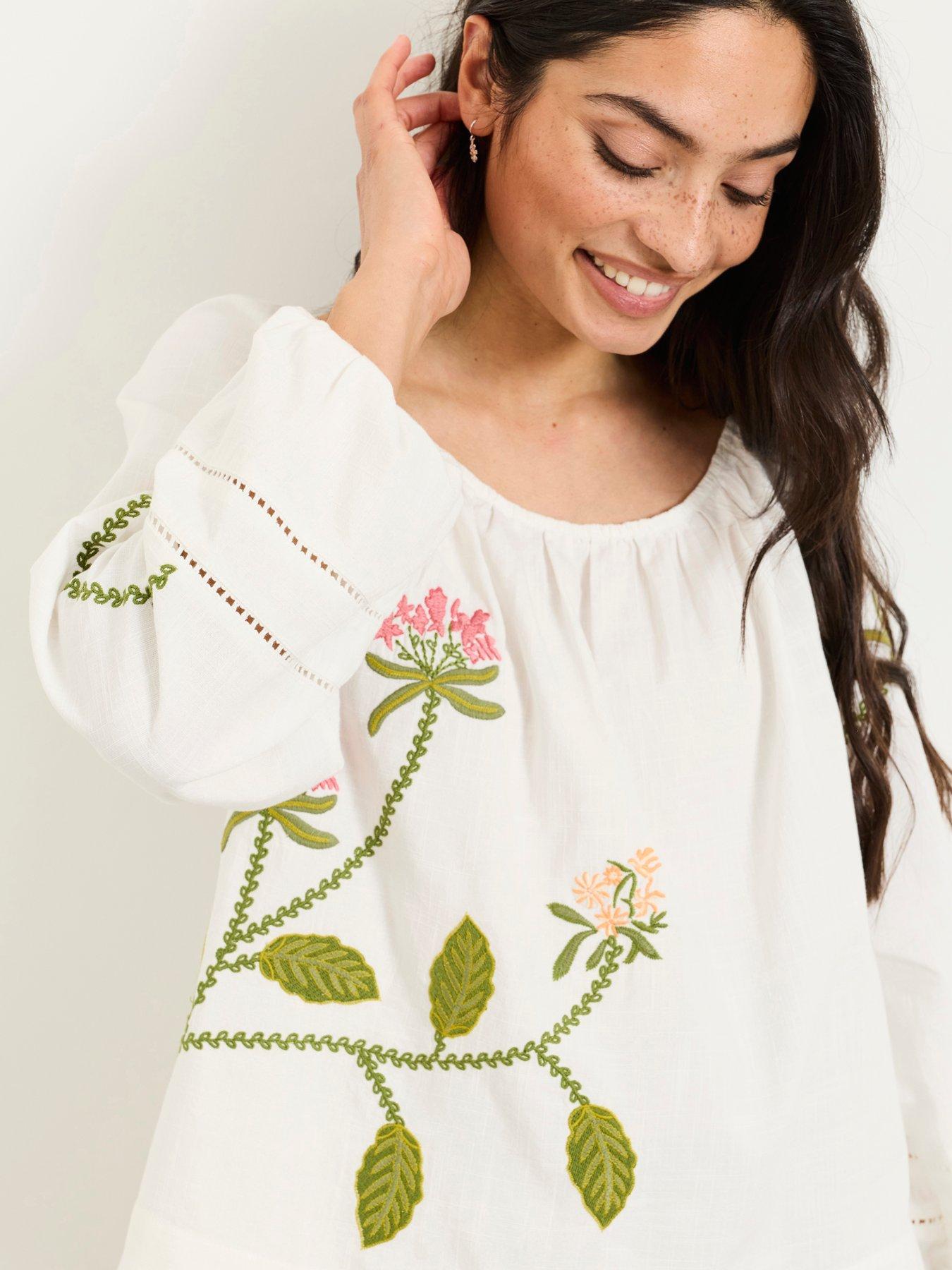 front image of fatface-dawn-embroidered-blo-ivory