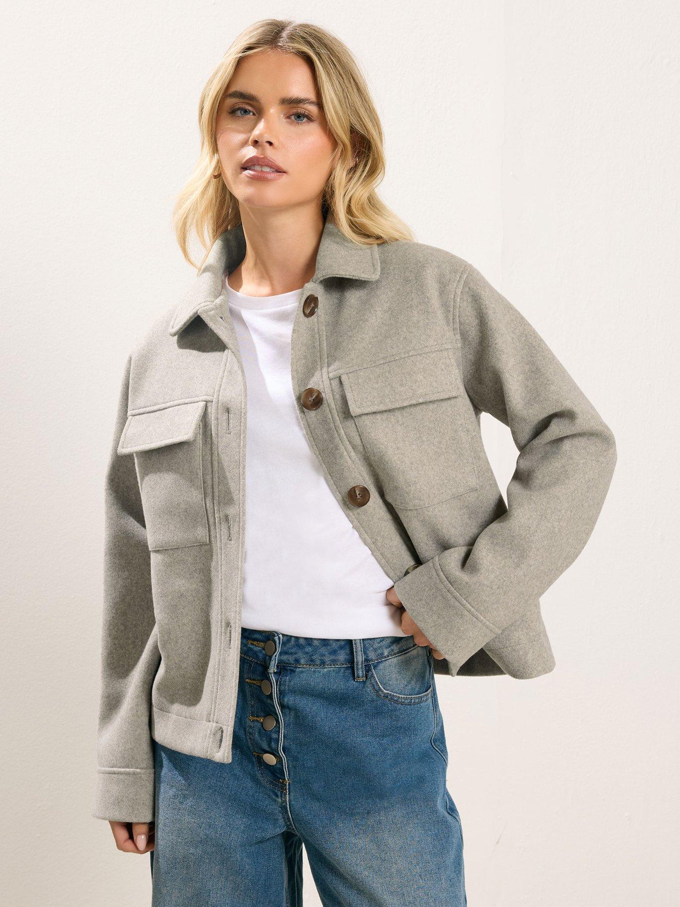 pixiegirl-petite-faux-wool-trucker-jacket-cream