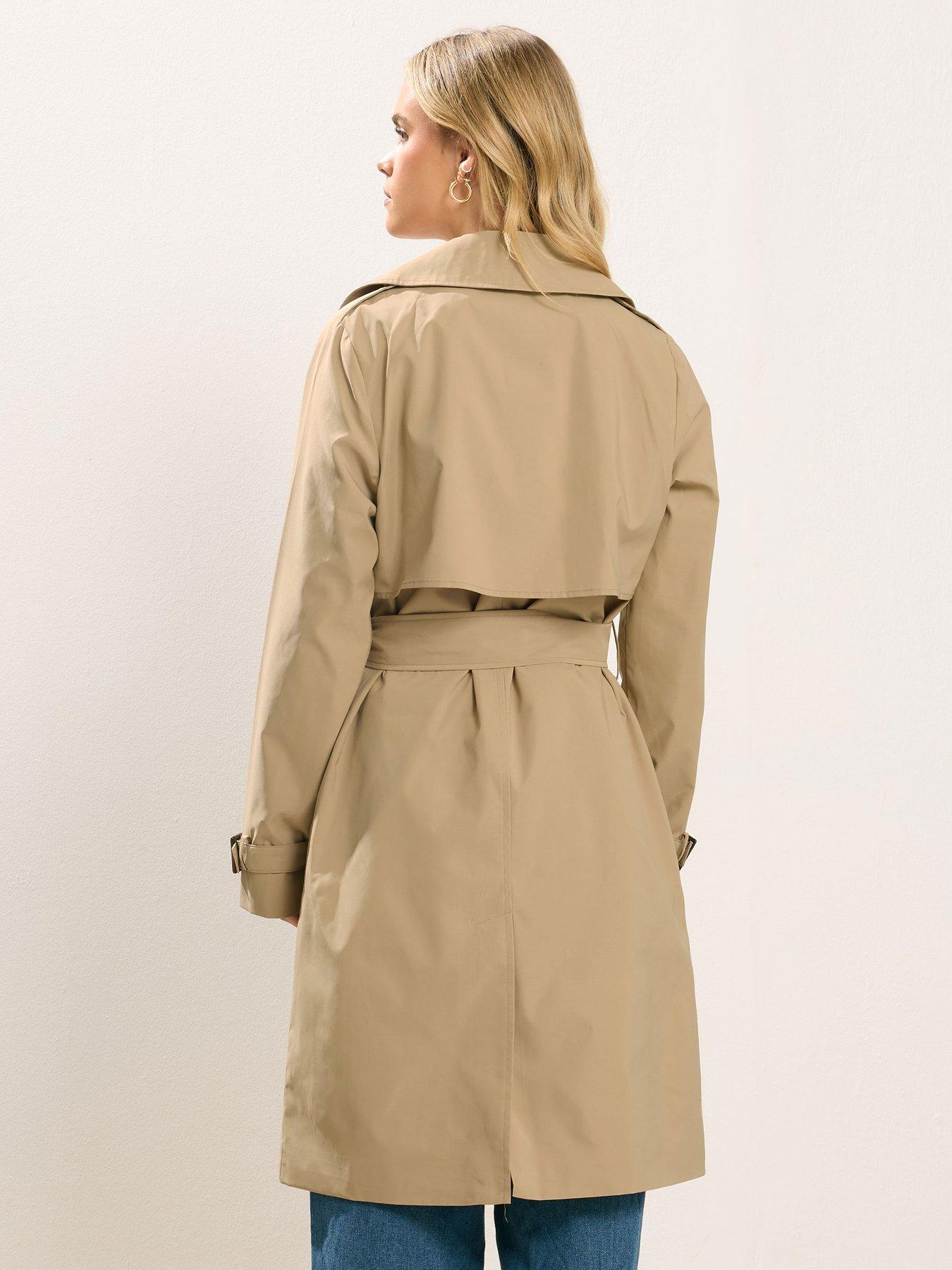 Image 2 of 4 of PixieGirl Petite Trench Coat - Cream