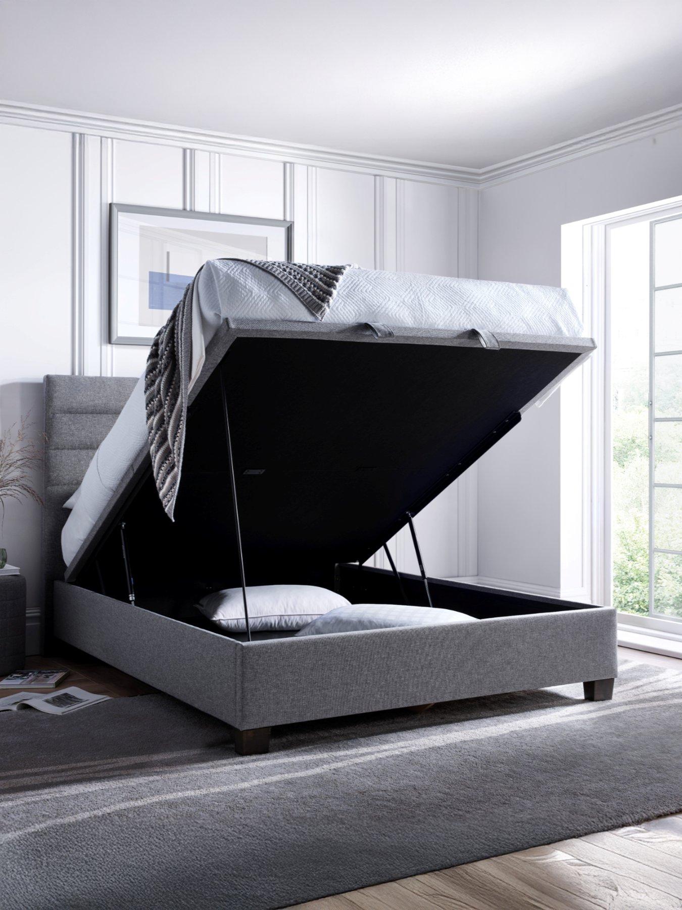 Image 5 of 5 of The Very Collection Liza End Lift Up Storage Ottoman With Airsprung Mattress Options (Buy &amp; SAVE!) - Grey